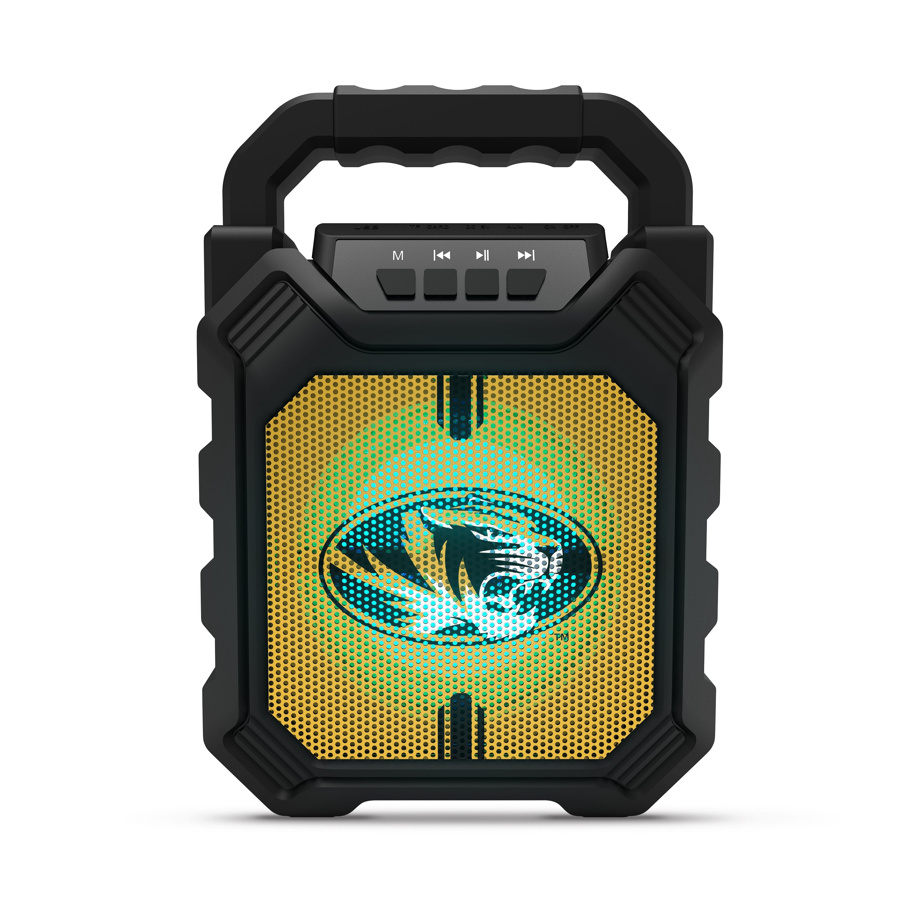 NCAA Syncable Bluetooth Speaker with LED Lights & FM Radio