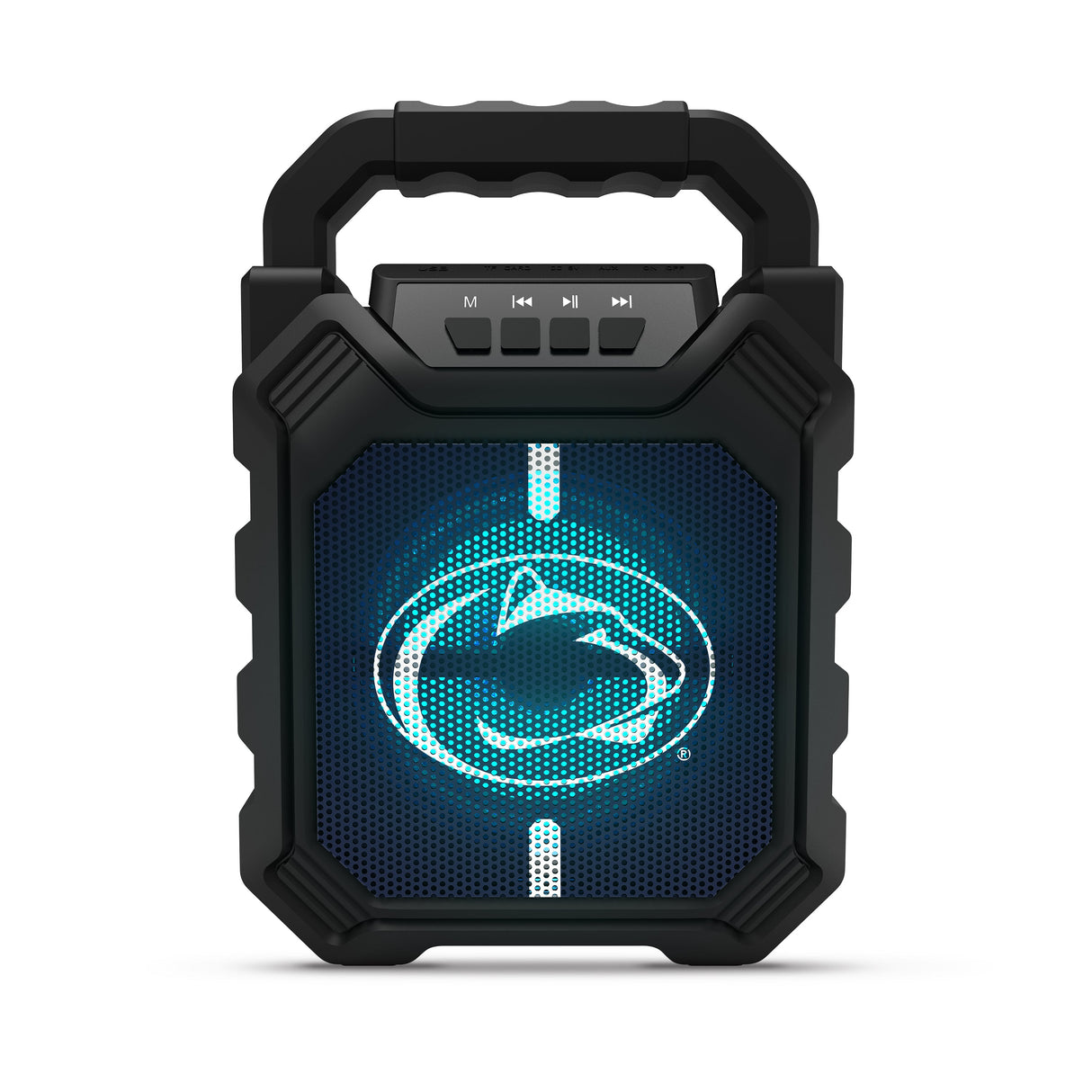 NCAA Syncable Bluetooth Speaker with LED Lights & FM Radio