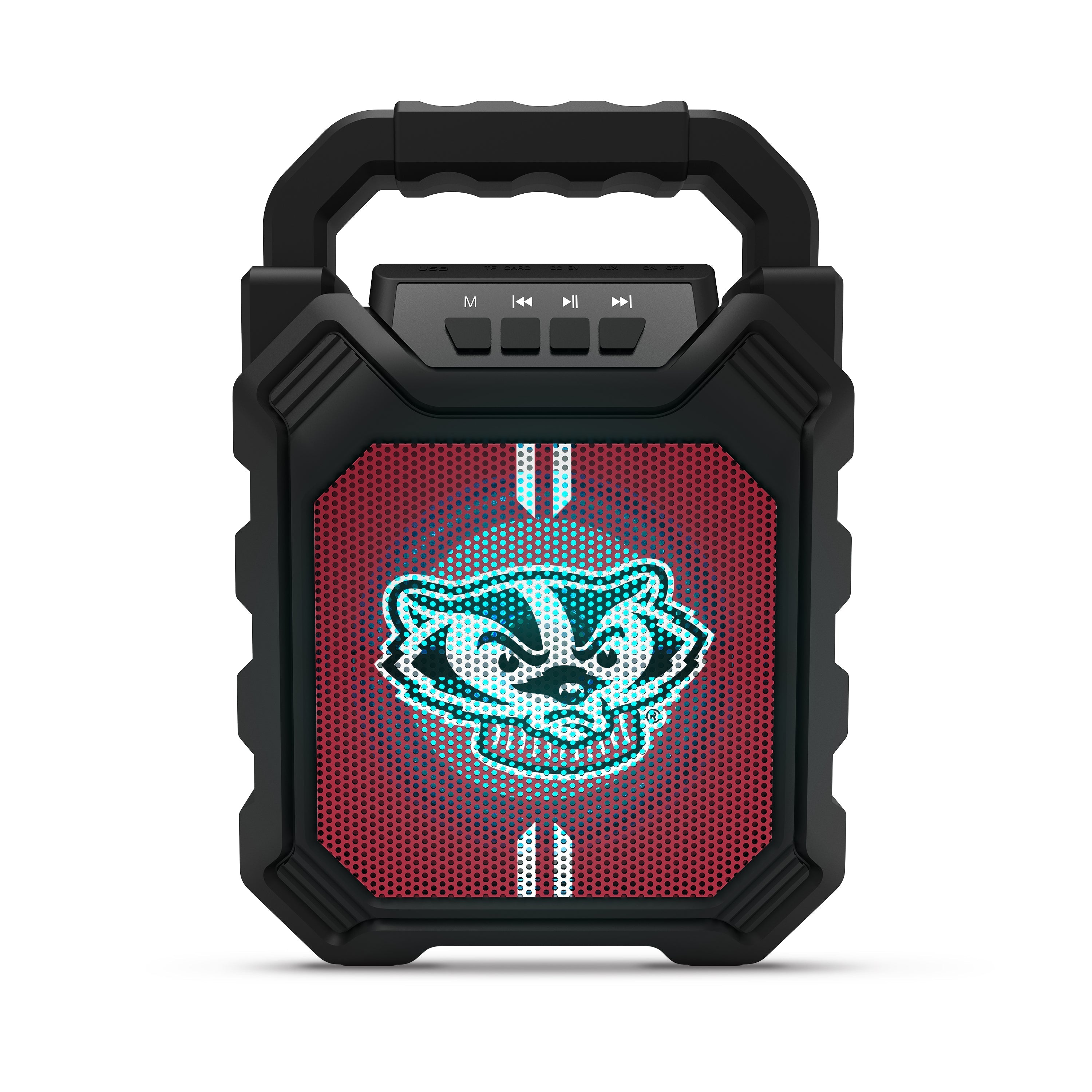 NCAA Syncable Bluetooth Speaker with LED Lights & FM Radio