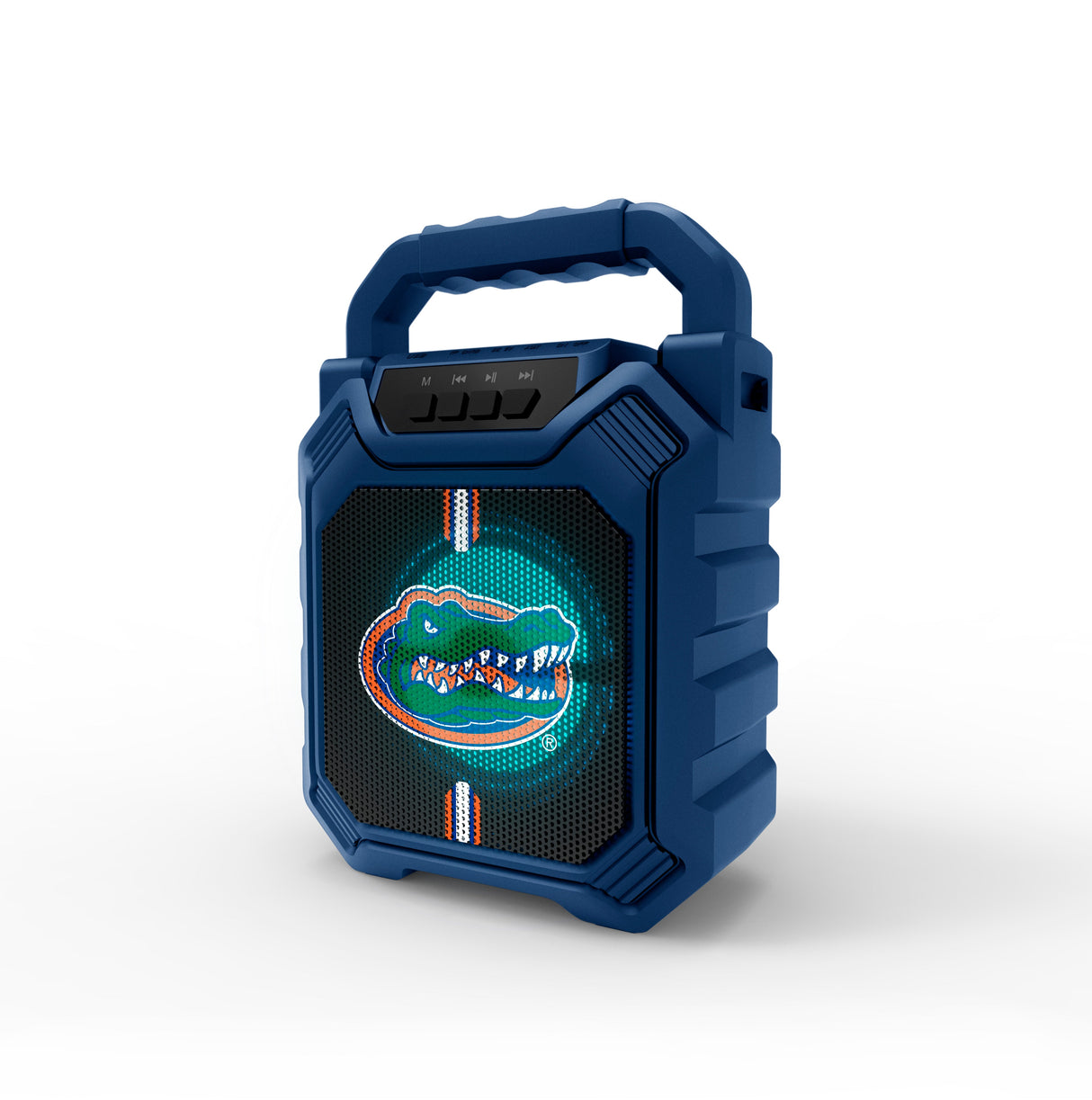 Florida Gators NCAA Syncable Bluetooth Wireless Speaker with LED Lights & FM Radio