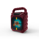 Minnesota Golden Gophers NCAA Syncable Bluetooth Wireless Speaker with LED Lights & FM Radio