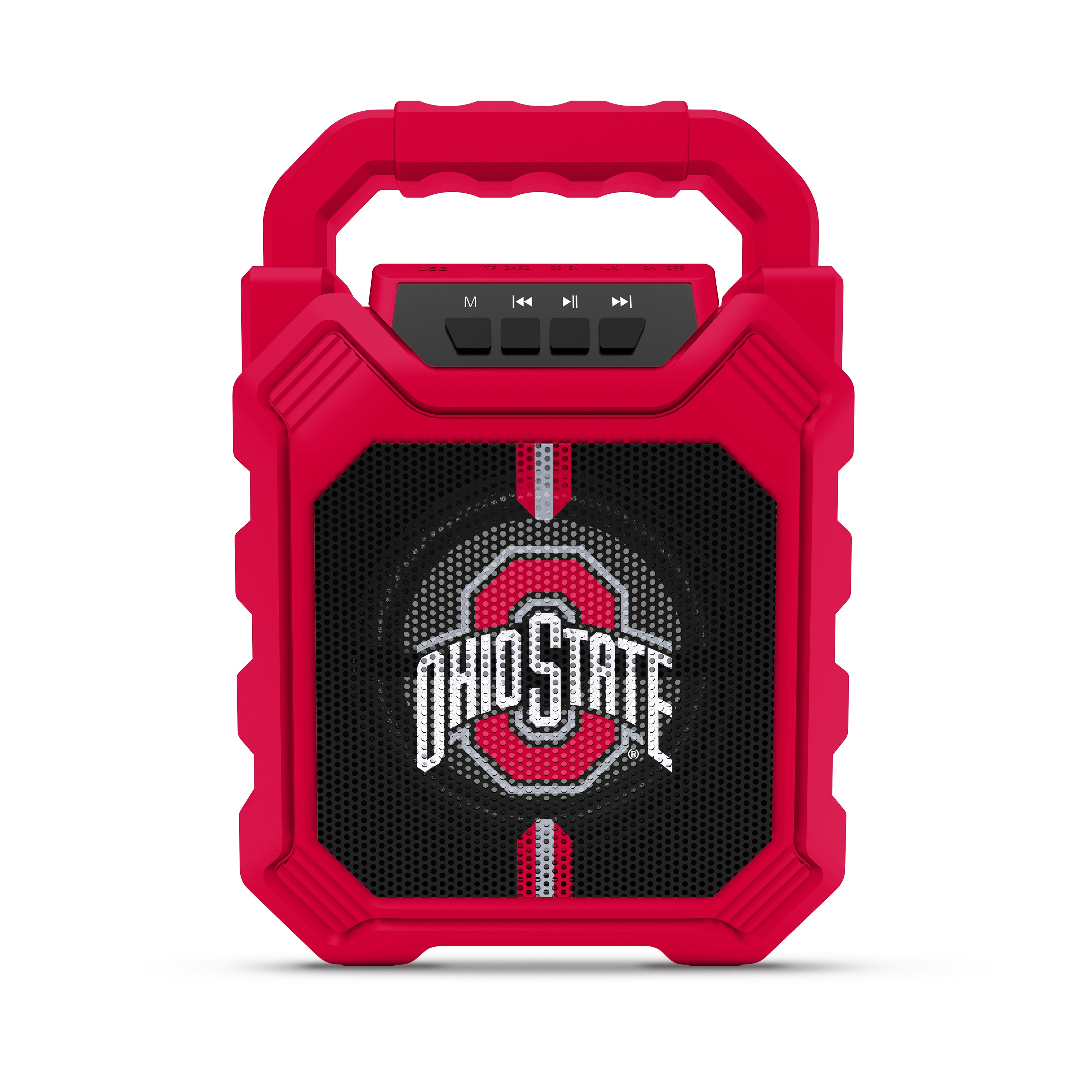 Ohio State Buckeyes NCAA Syncable Bluetooth Wireless Speaker with LED Lights & FM Radio