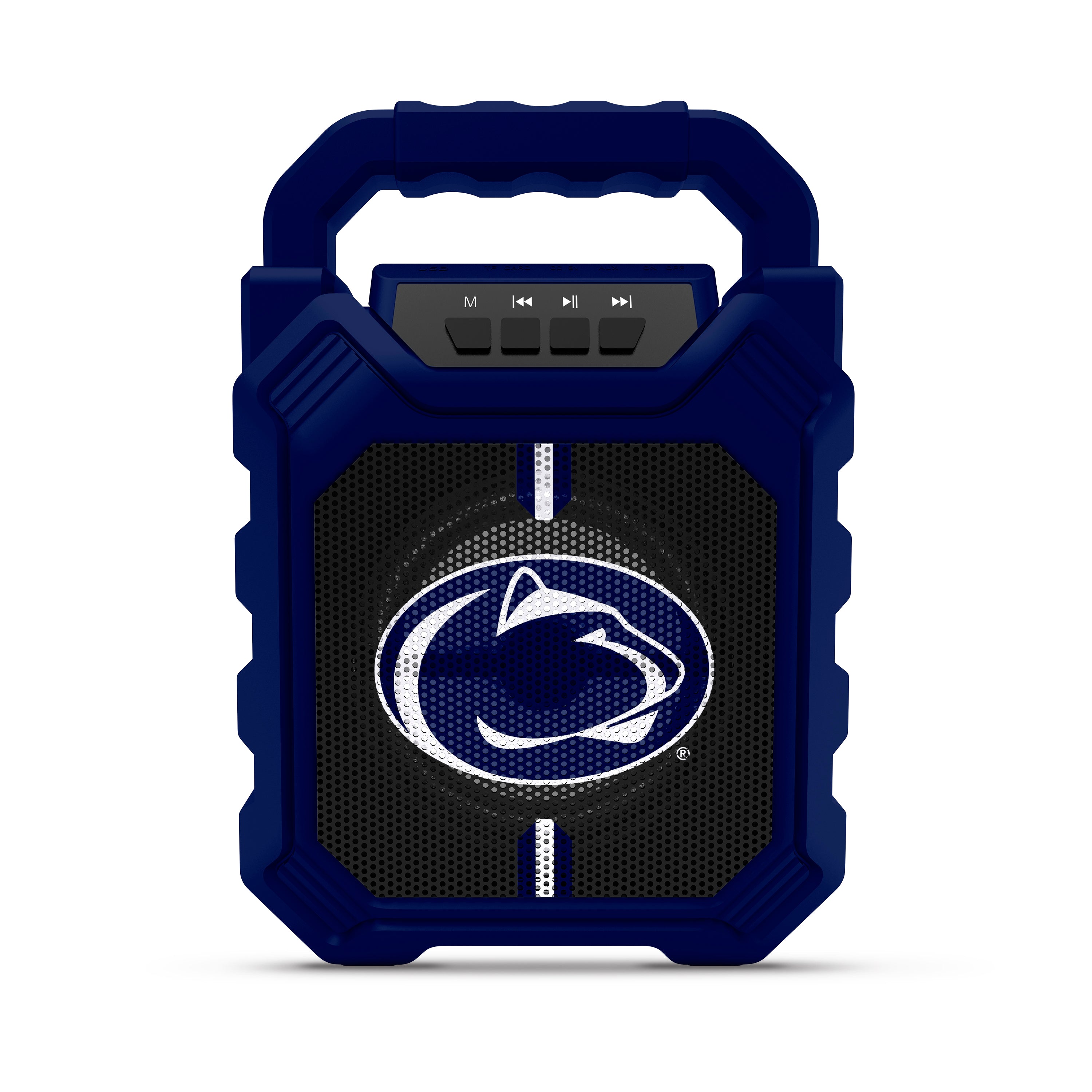 Penn State Nittany Lions NCAA Syncable Bluetooth Wireless Speaker with LED Lights & FM Radio