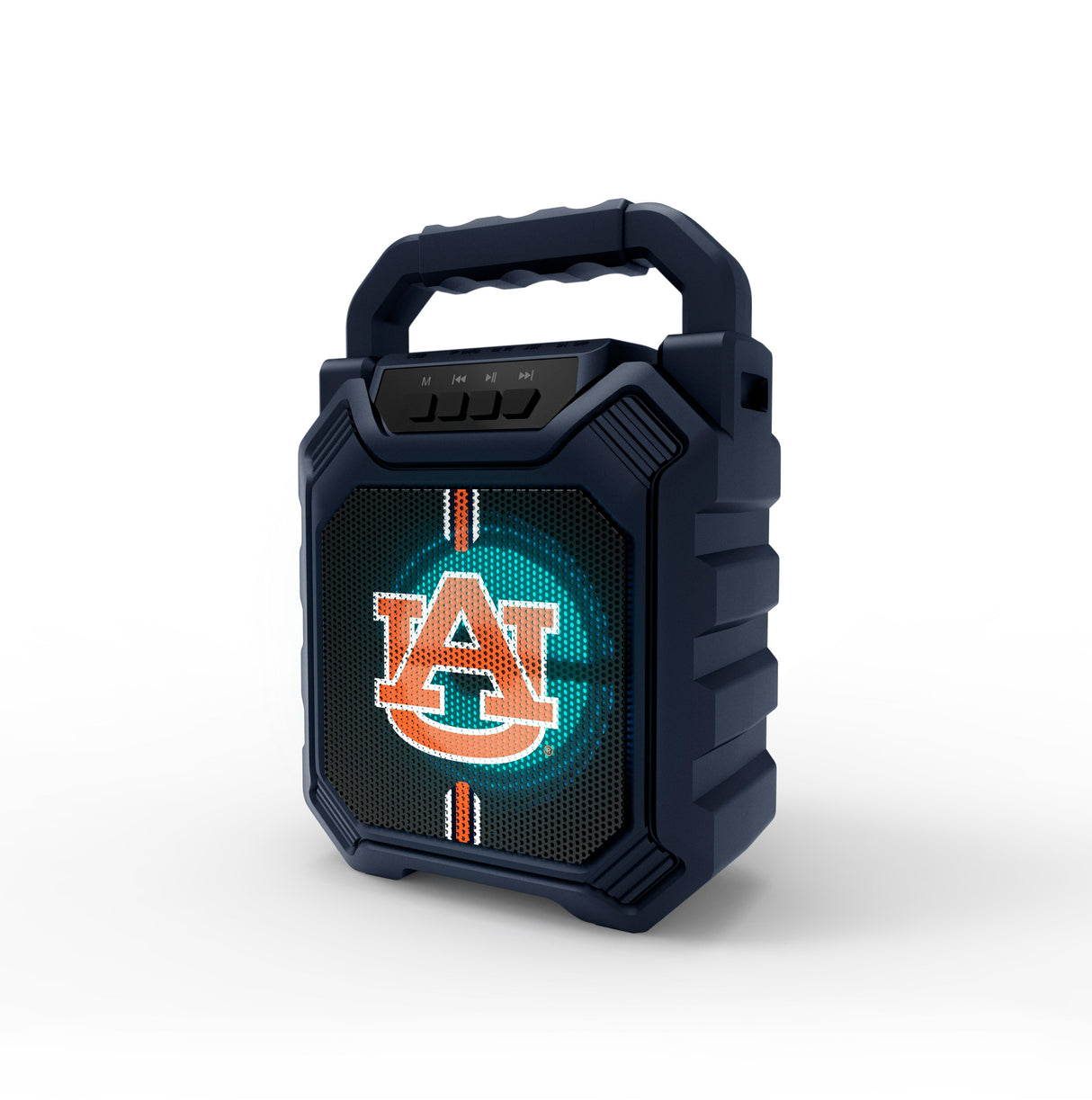 Auburn Tigers NCAA Syncable Bluetooth Wireless Speaker with LED Lights & FM Radio