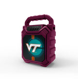 Virginia Tech Hokies NCAA Syncable Bluetooth Wireless Speaker with LED Lights & FM Radio