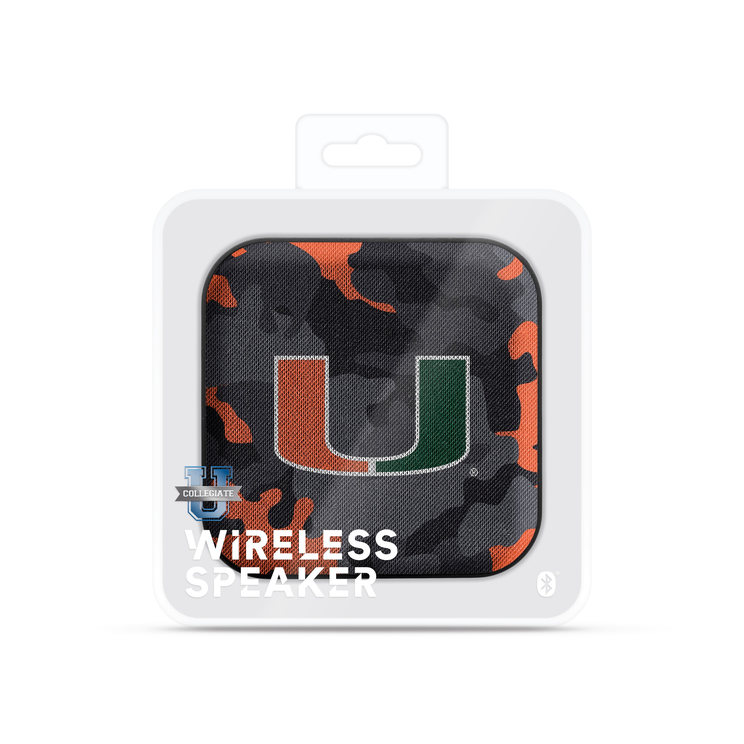 Miami Hurricanes NCAA Camo Bluetooth Speaker