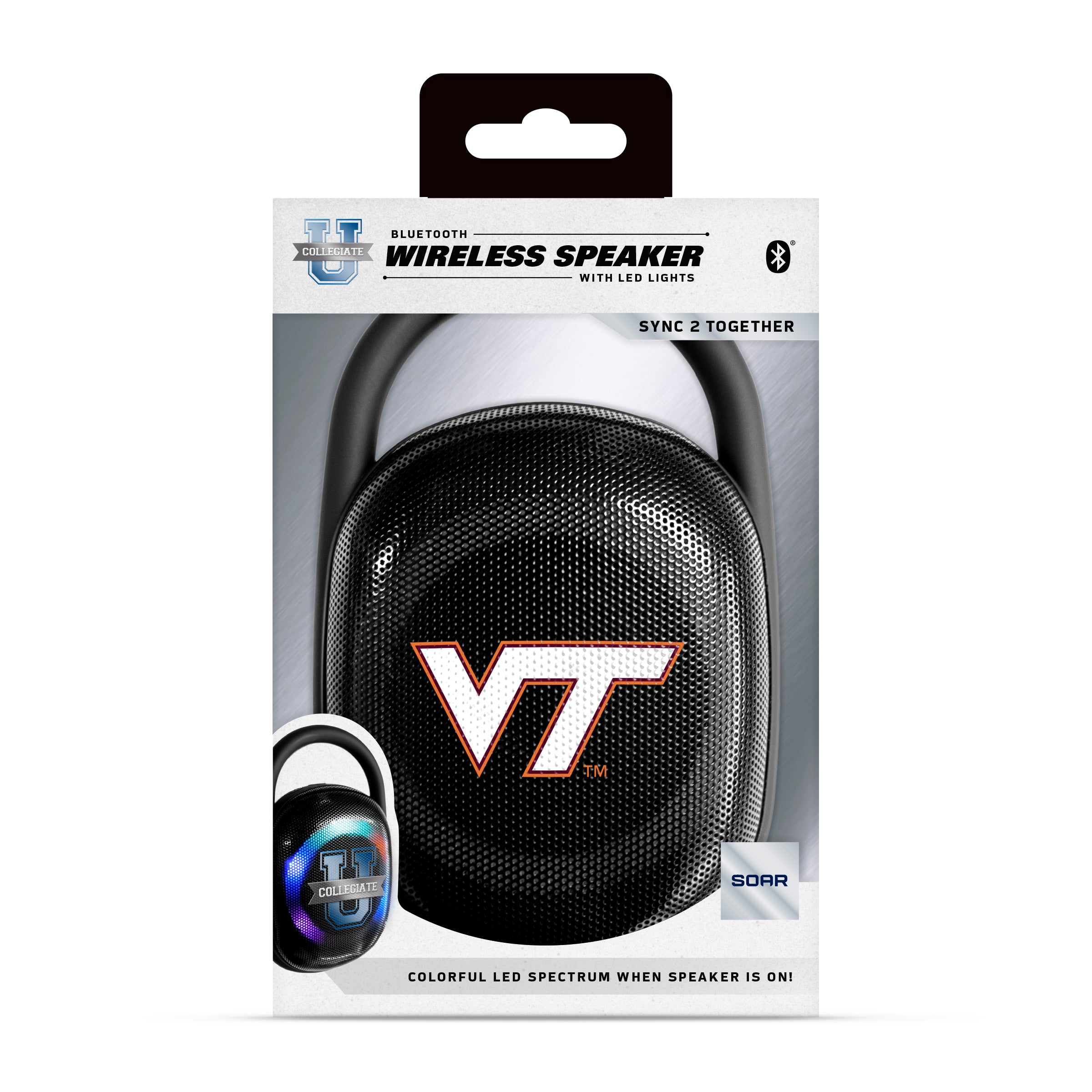 Virginia Tech Hokies NCAA Portable Bluetooth Speaker