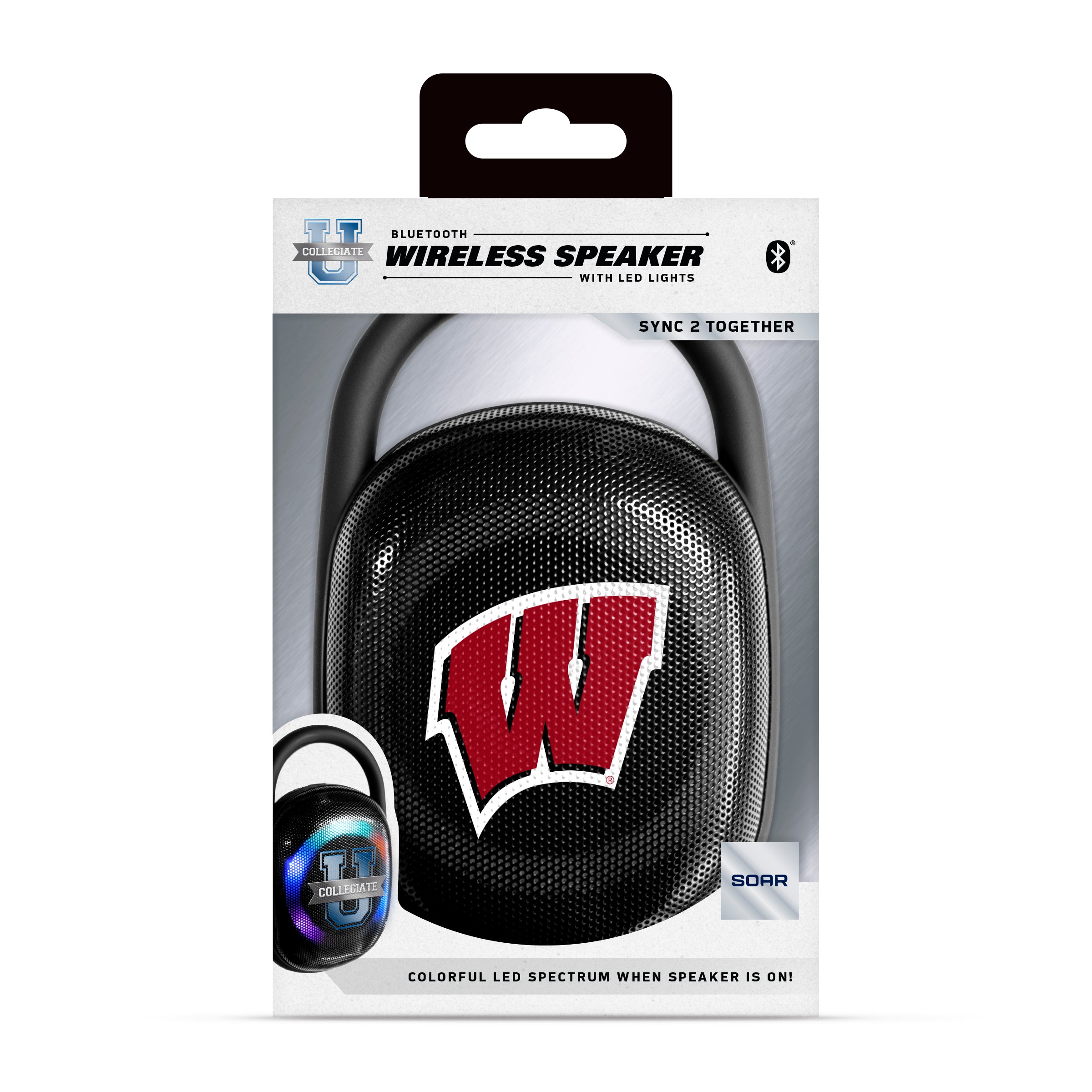 Wisconsin Badgers NCAA Portable Bluetooth Speaker