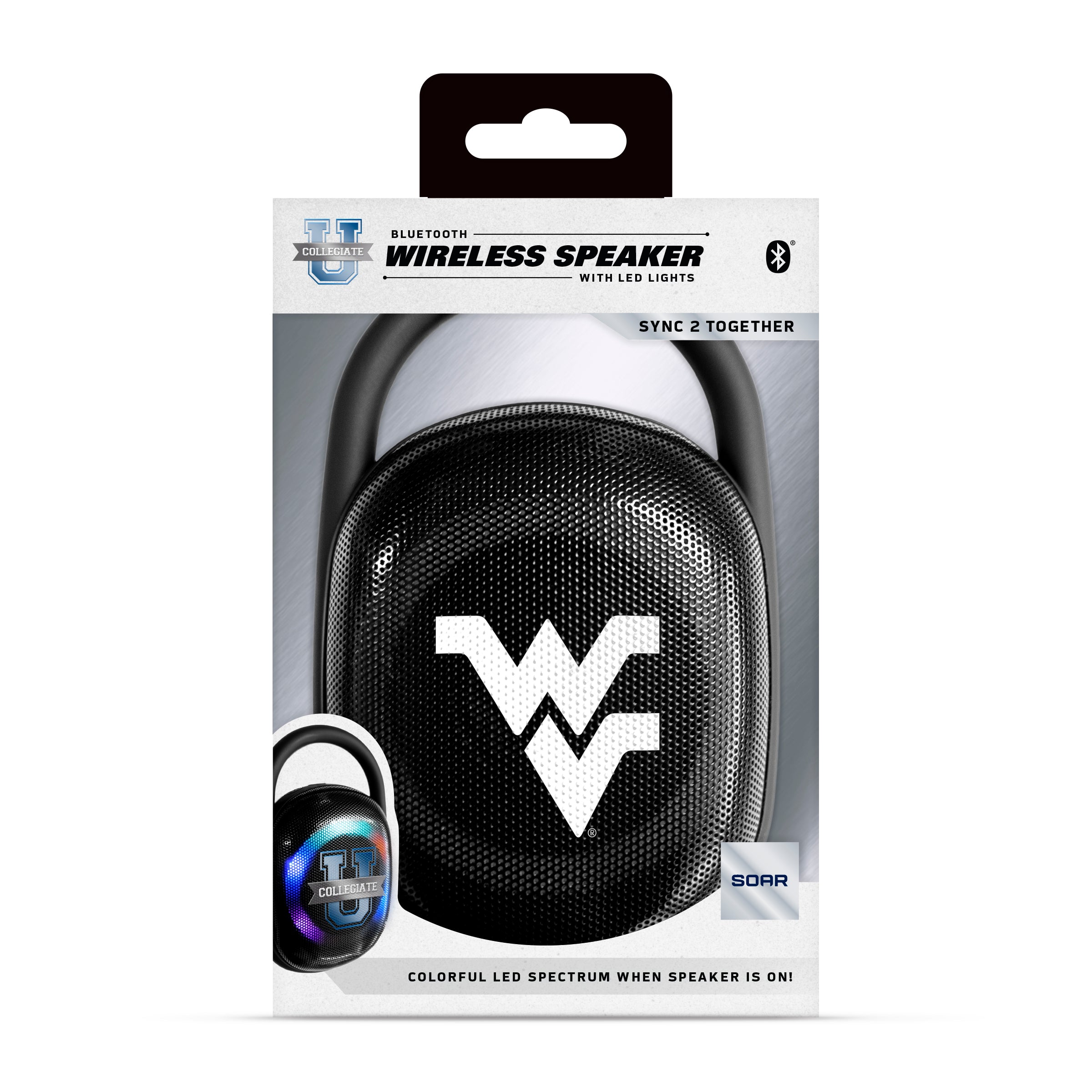 West Virginia Mountaineers NCAA Portable Bluetooth Speaker