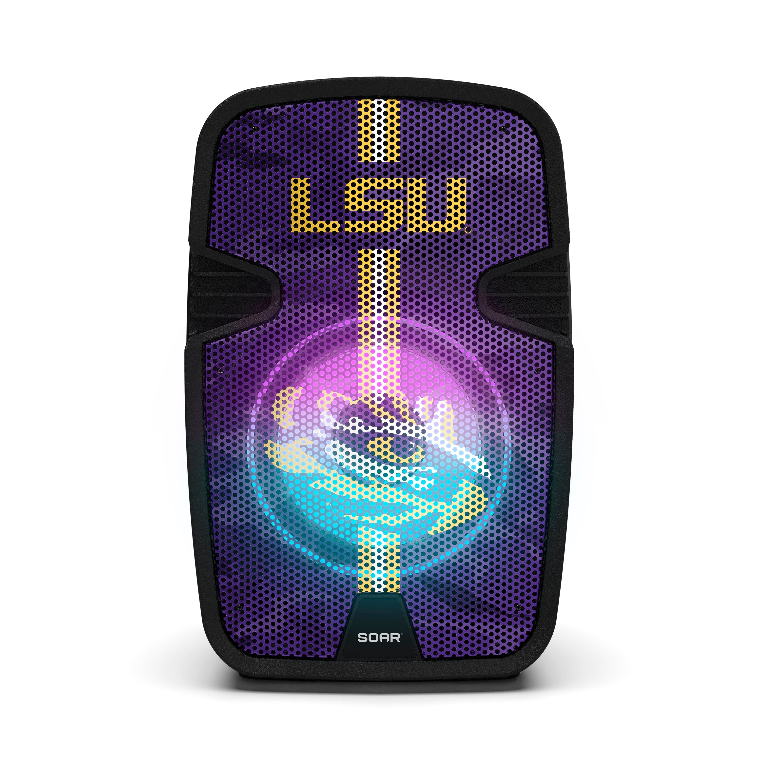 LSU Tigers NCAA Bluetooth Tailgate Speaker with LED