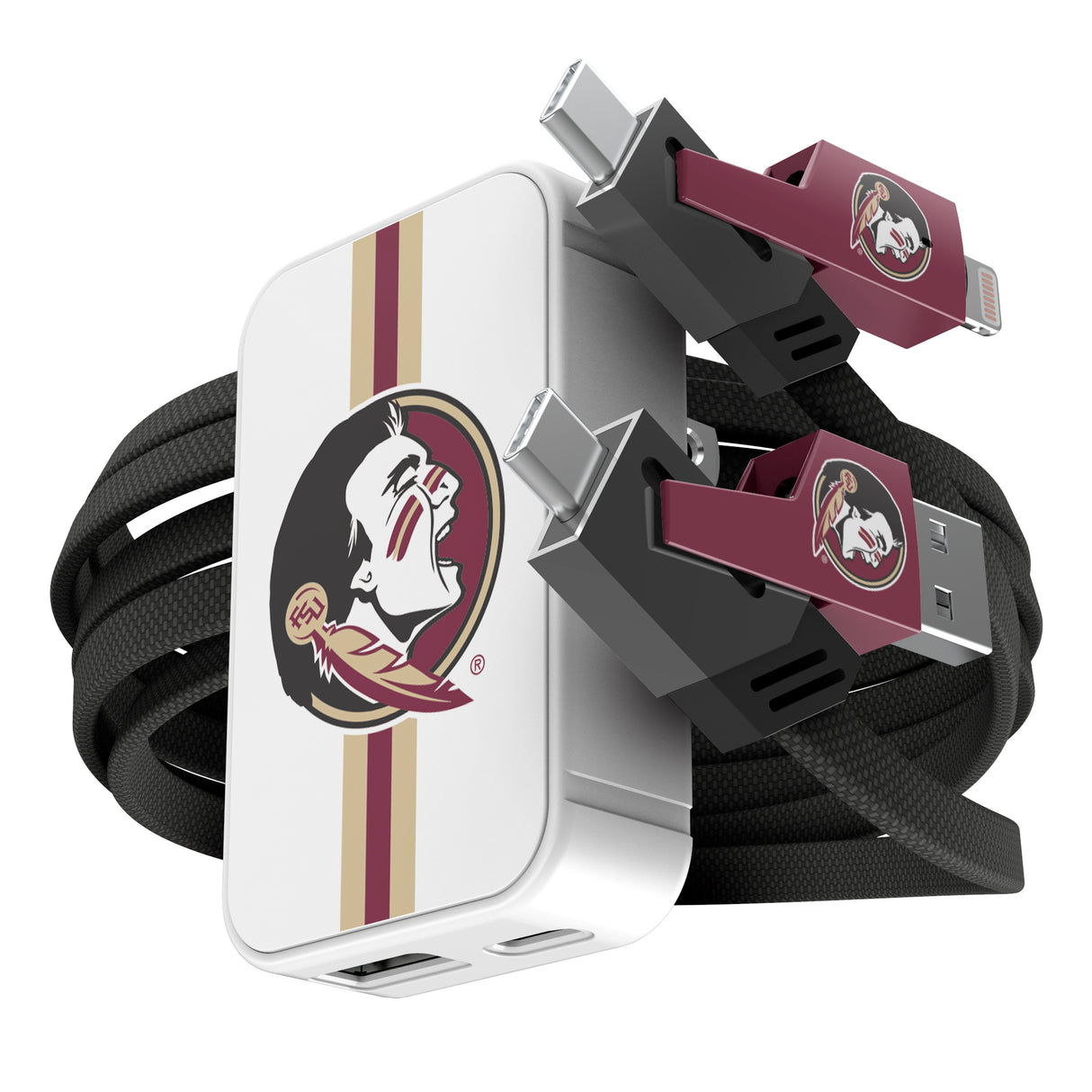 SOAR Collegiate Slim Wall Charger and 4 in 1 Multi Charging Cable