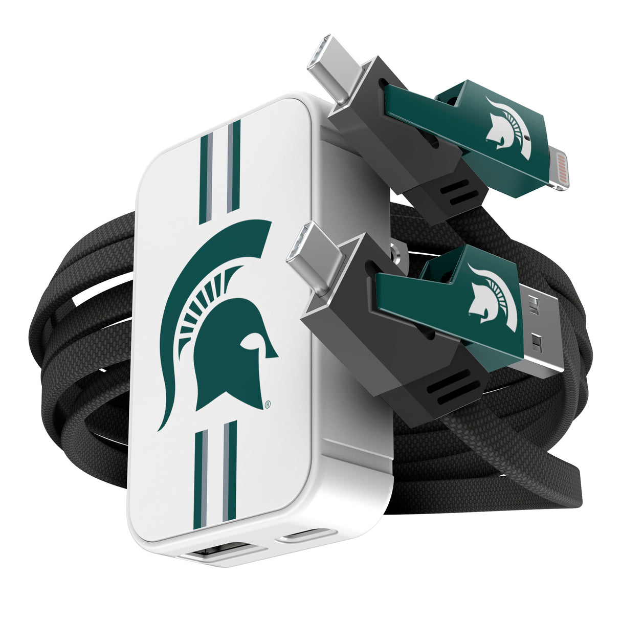 SOAR Collegiate Slim Wall Charger and 4 in 1 Multi Charging Cable