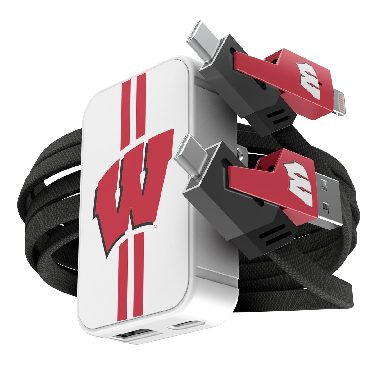 SOAR Collegiate Slim Wall Charger and 4 in 1 Multi Charging Cable