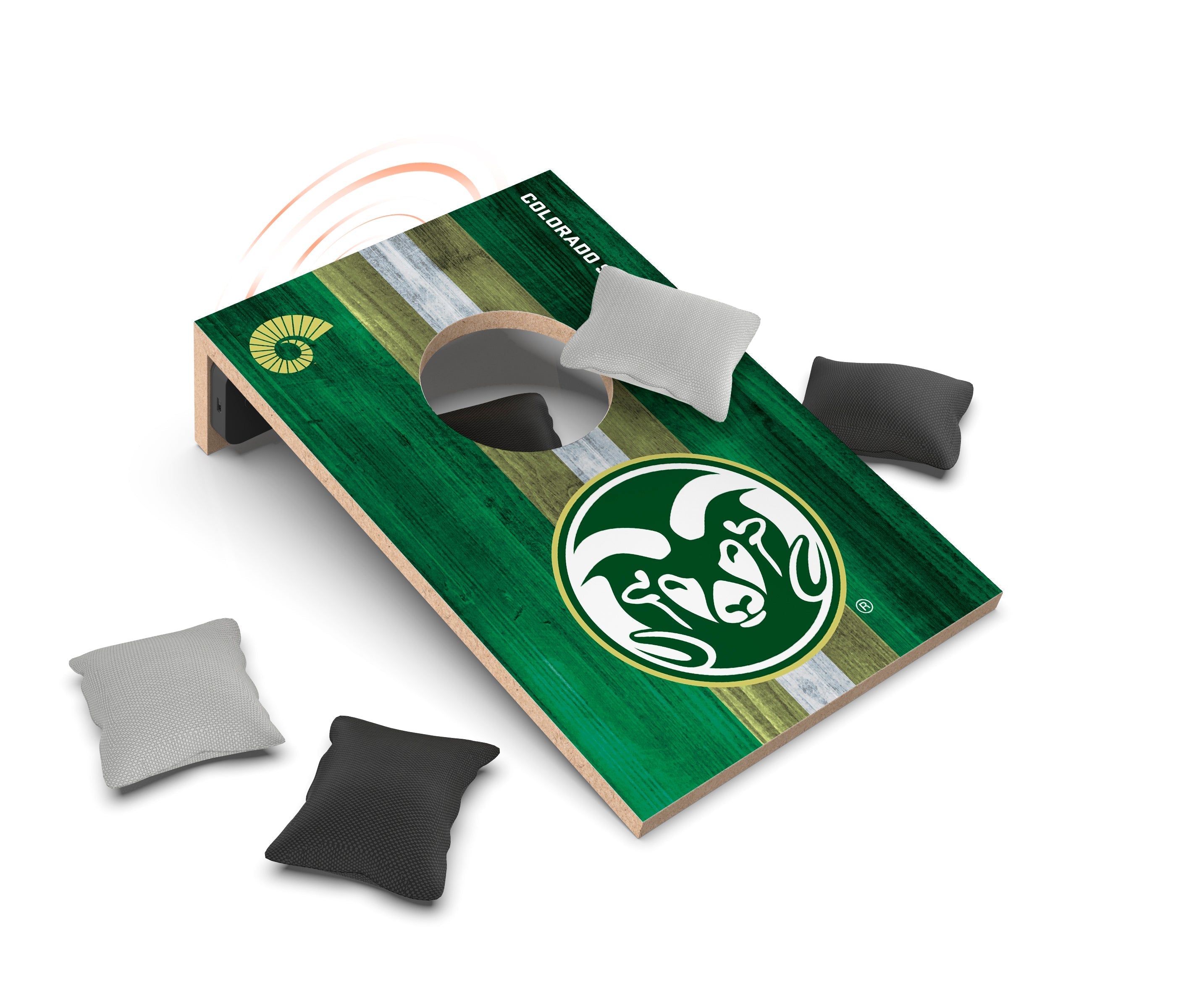 Colorado State Rams NCAA Cornhole Game + Bluetooth Speaker