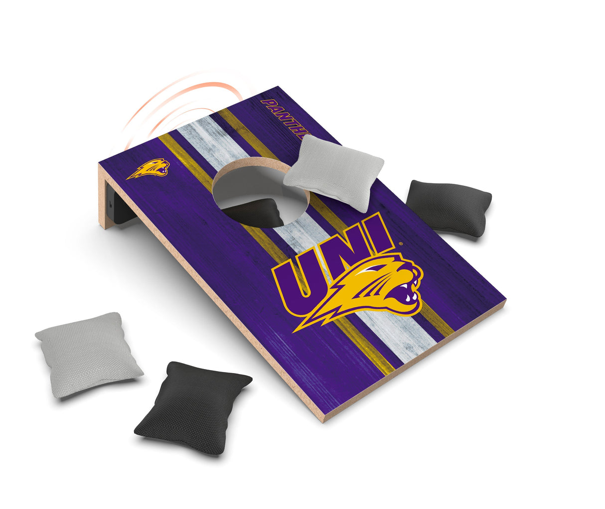 Northern Iowa Panthers NCAA Cornhole Game + Bluetooth Speaker