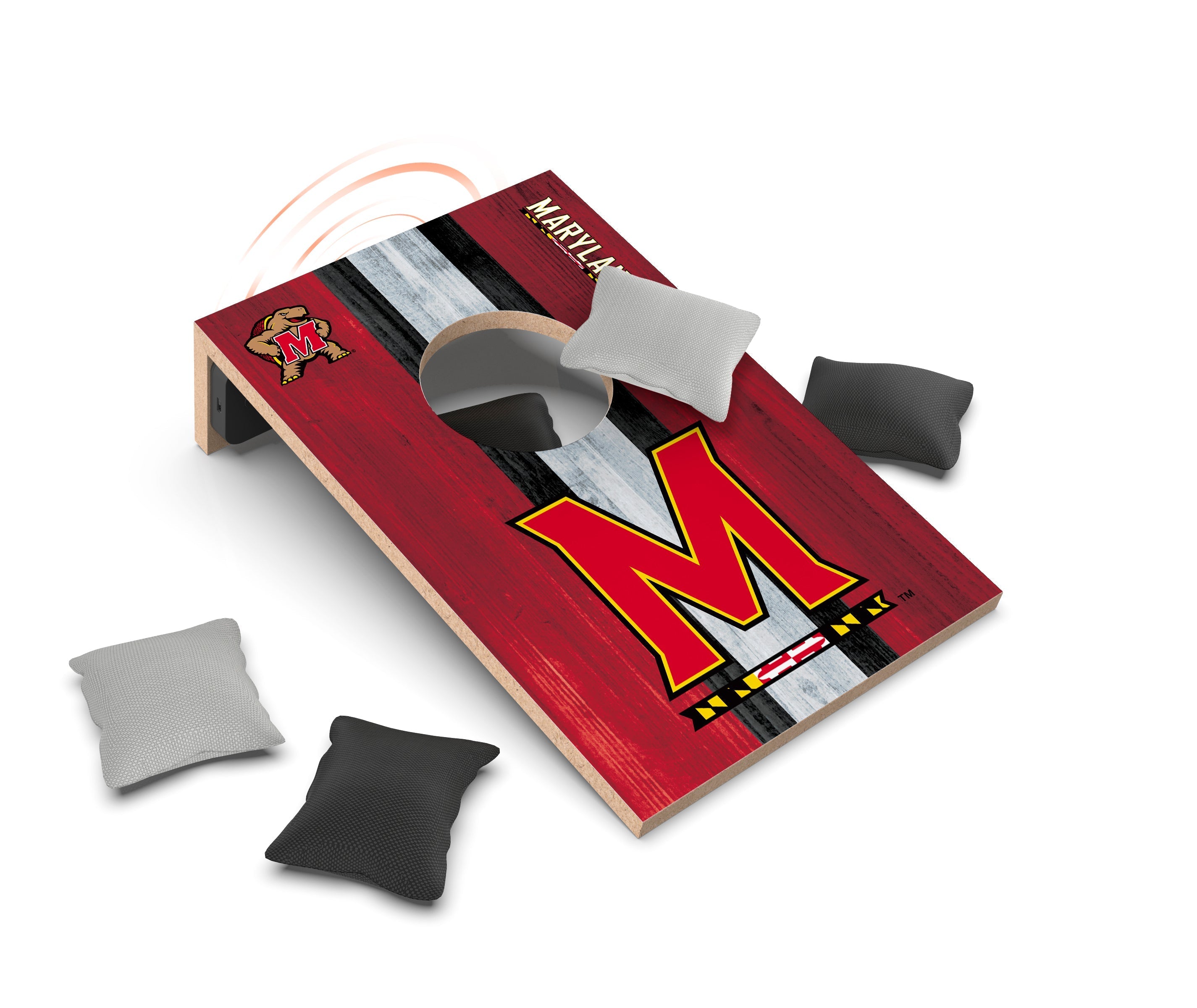 Maryland Terrapins NCAA Cornhole Game + Bluetooth Speaker