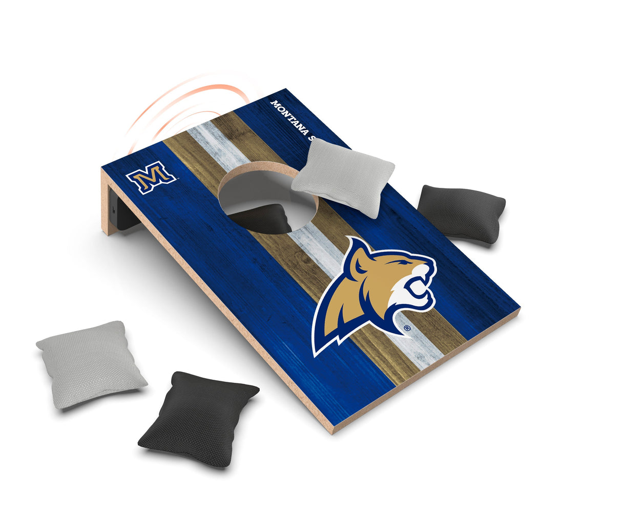Montana State Bobcats NCAA Cornhole Game + Bluetooth Speaker
