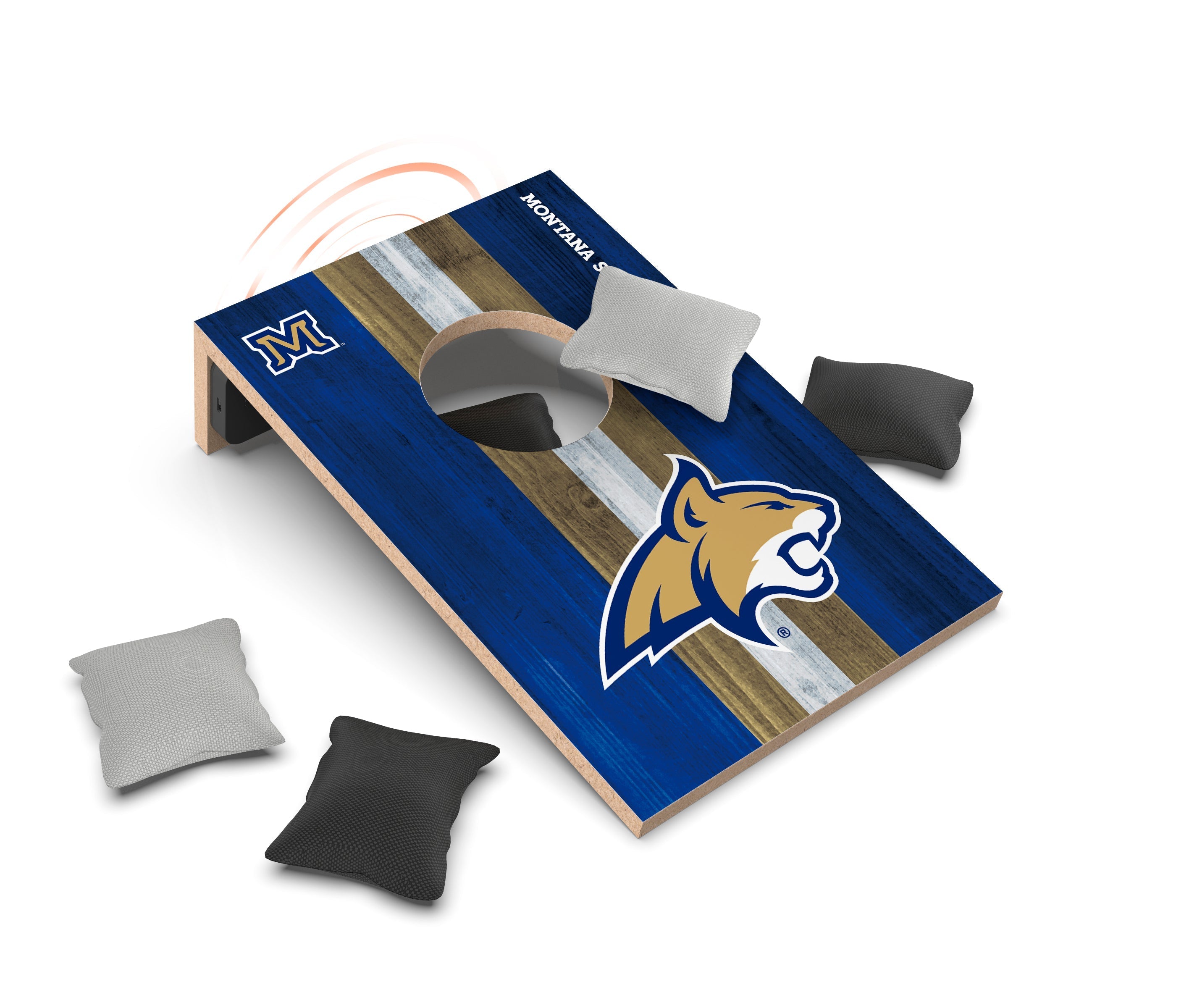 Montana State Bobcats NCAA Cornhole Game + Bluetooth Speaker