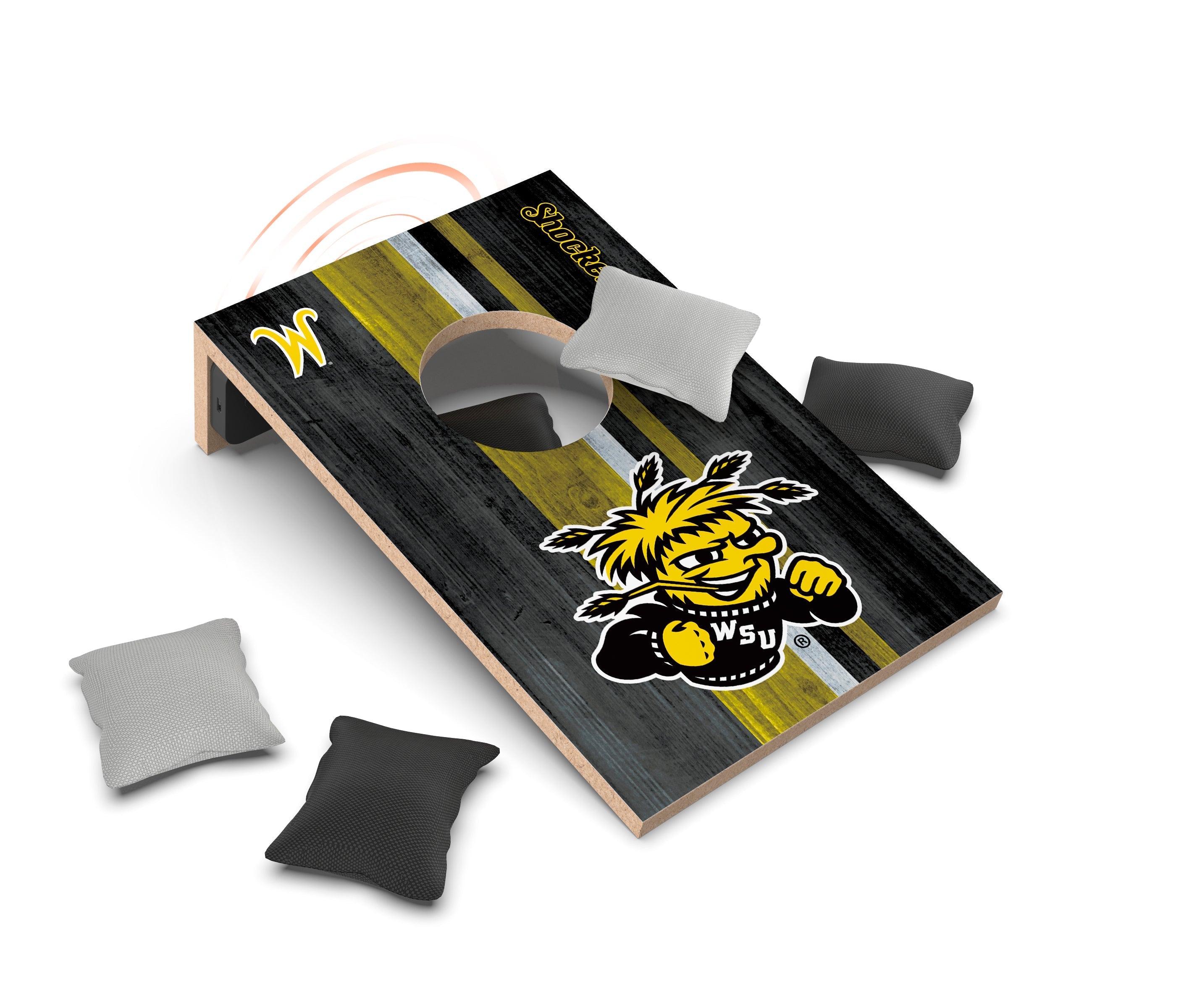 Wichita State Shockers NCAA Cornhole Game + Bluetooth Speaker