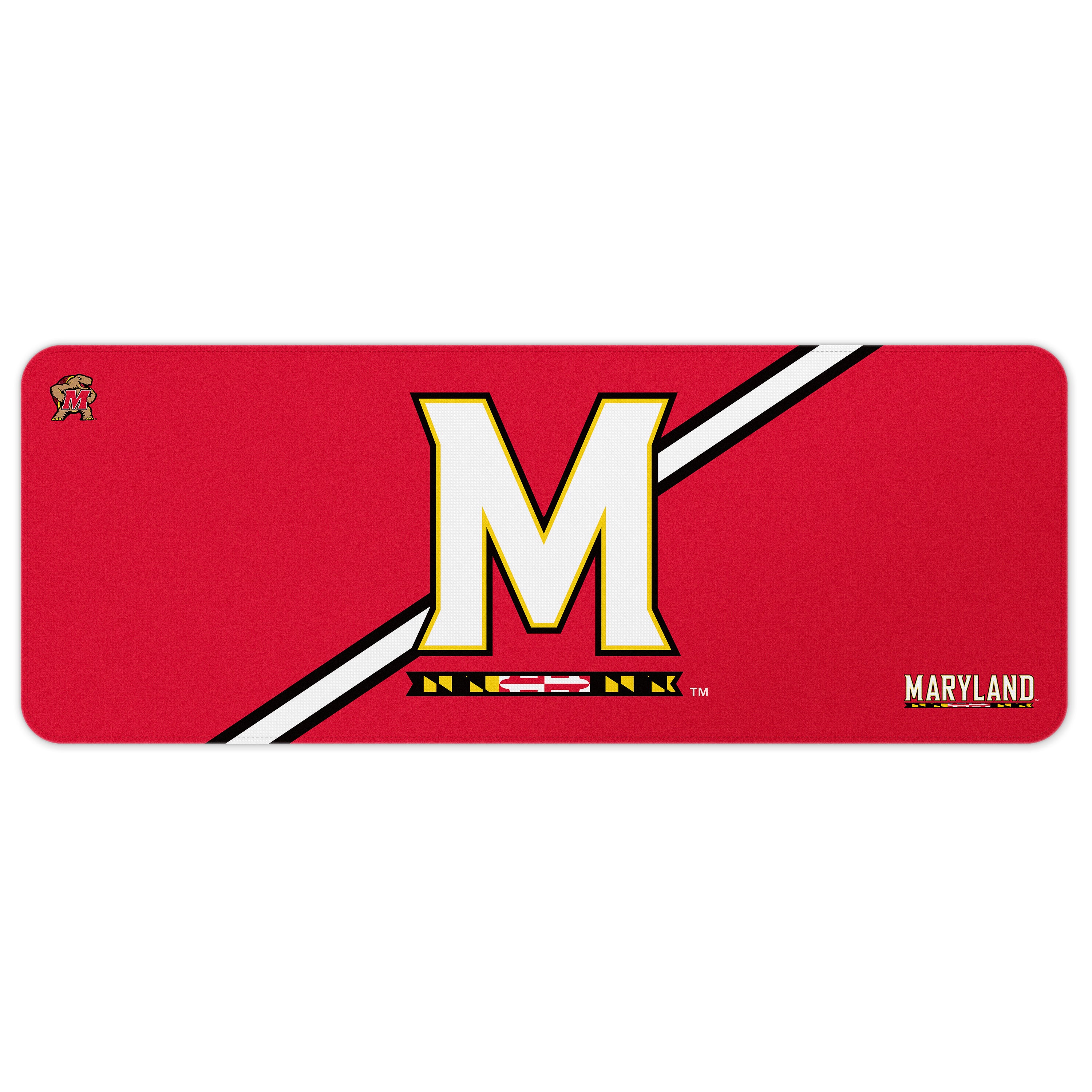 Maryland Terrapins Collegiate Team Stripe Desk Mat