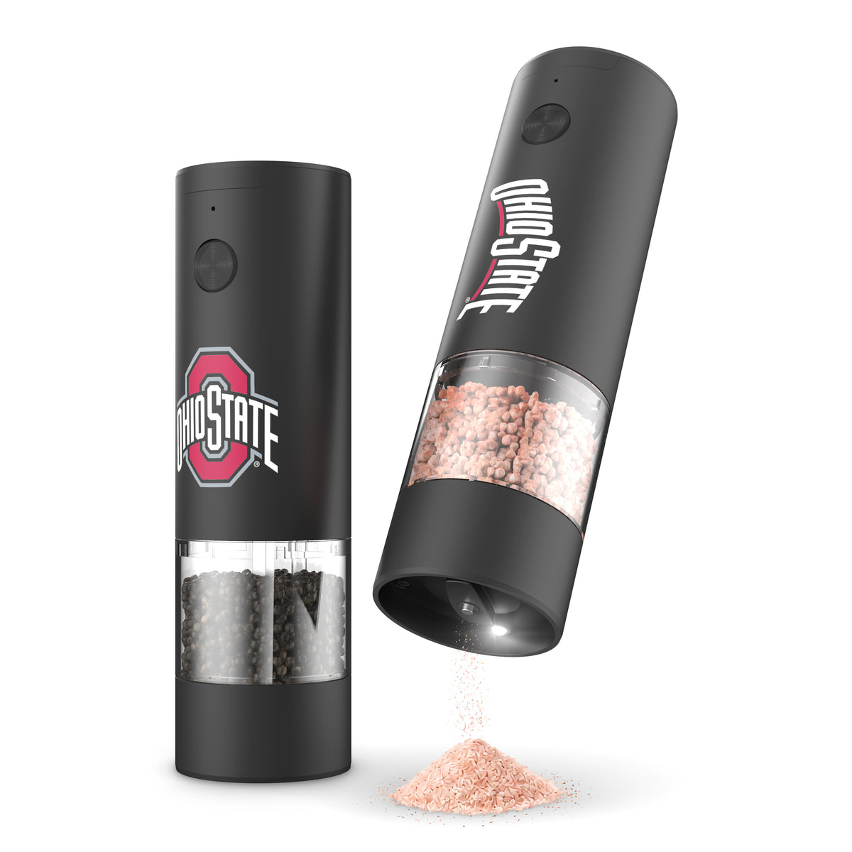 SOAR NCAA Electric Salt and Pepper Grinder Set- Ohio State Buckeyes