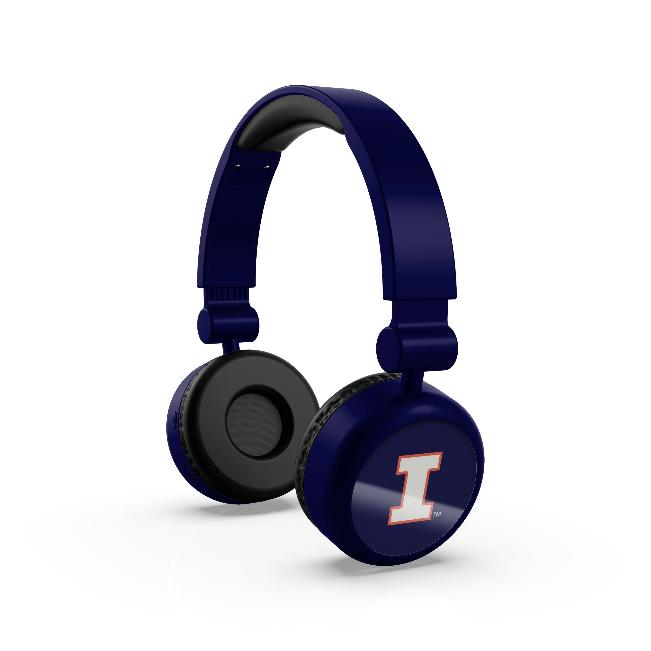 Illinois Fighting Illini NCAA Lightweight Wireless Bluetooth On-Ear Headphones