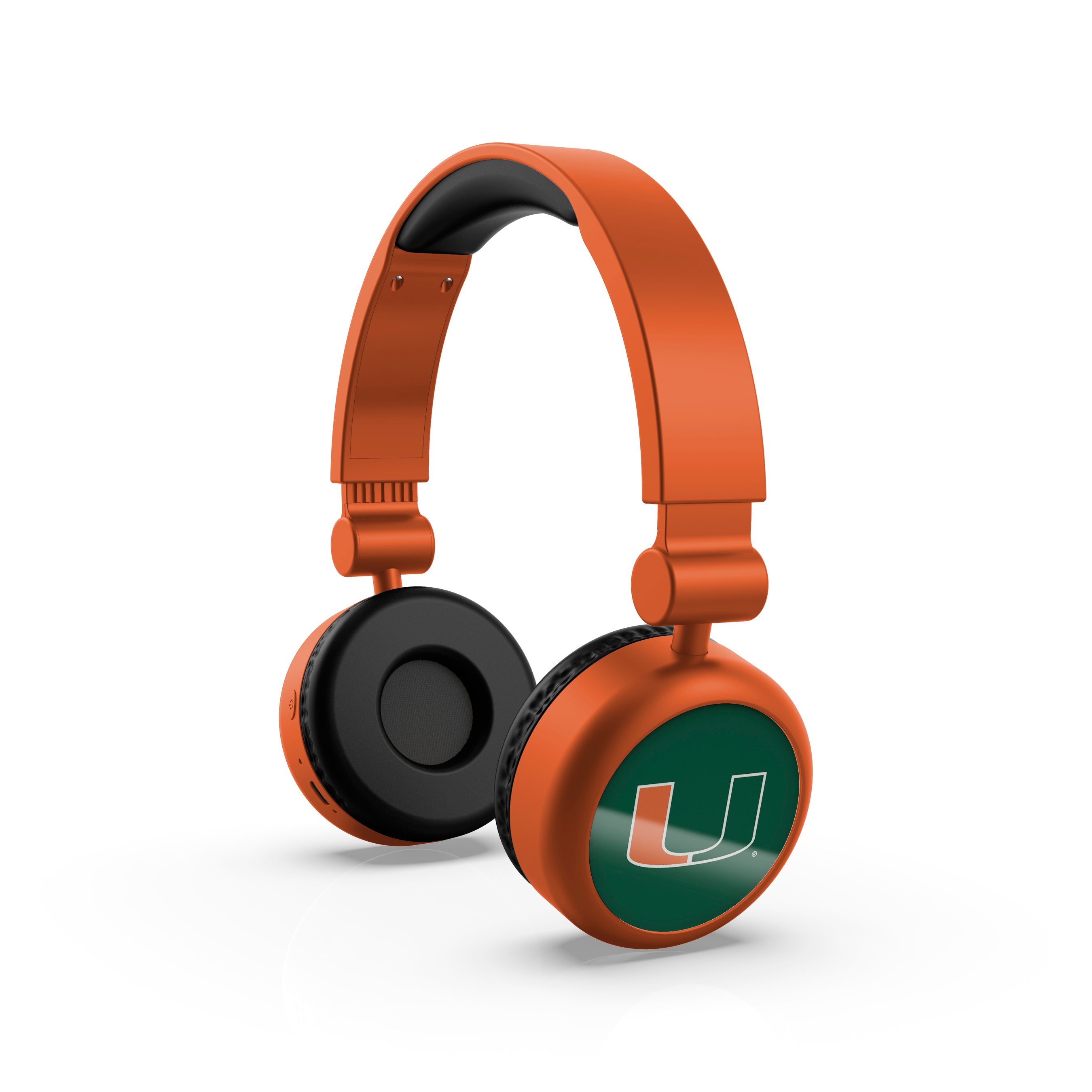 Miami Hurricanes NCAA Lightweight Wireless Bluetooth On-Ear Headphones