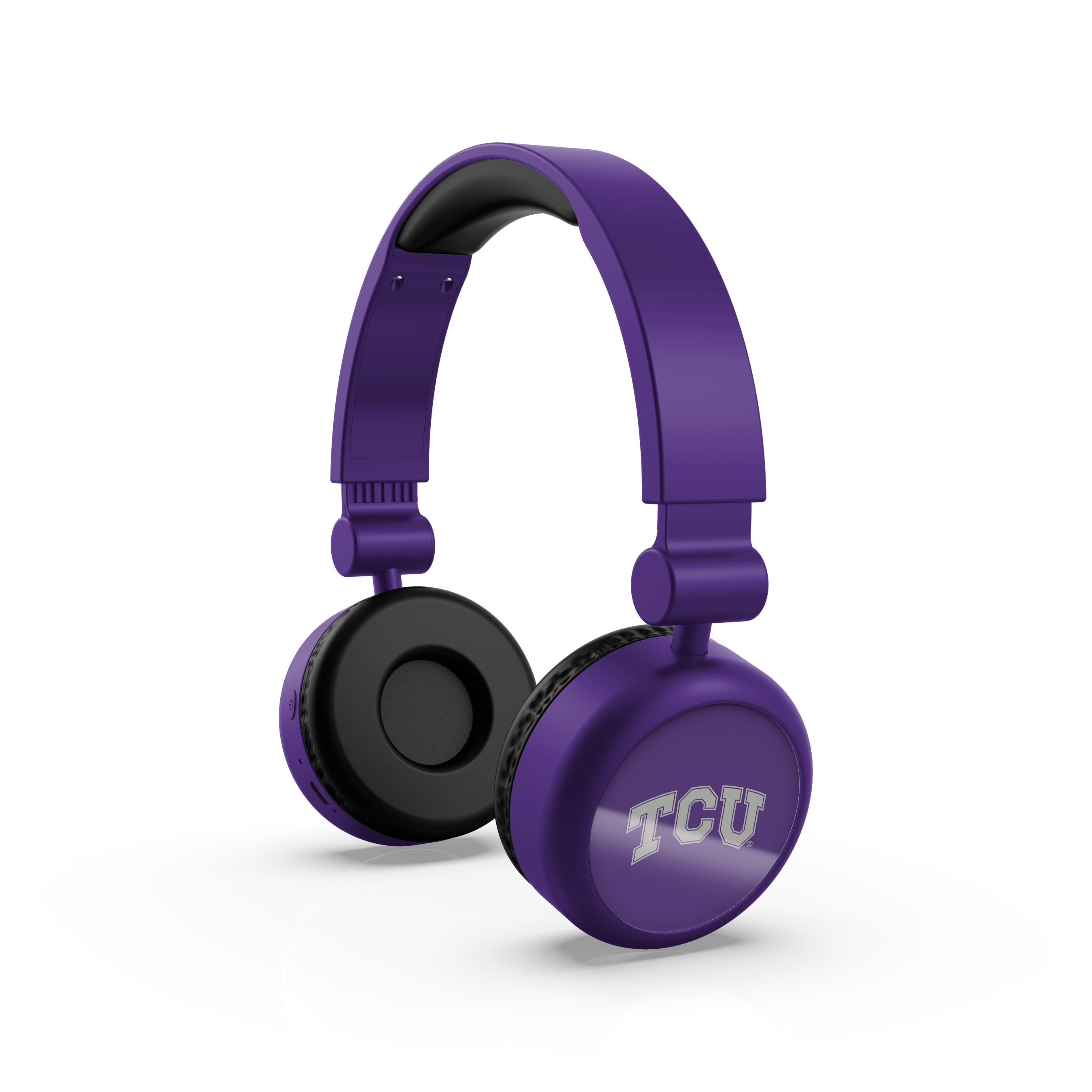 TCU Horned Frogs NCAA Lightweight Wireless Bluetooth On-Ear Headphones