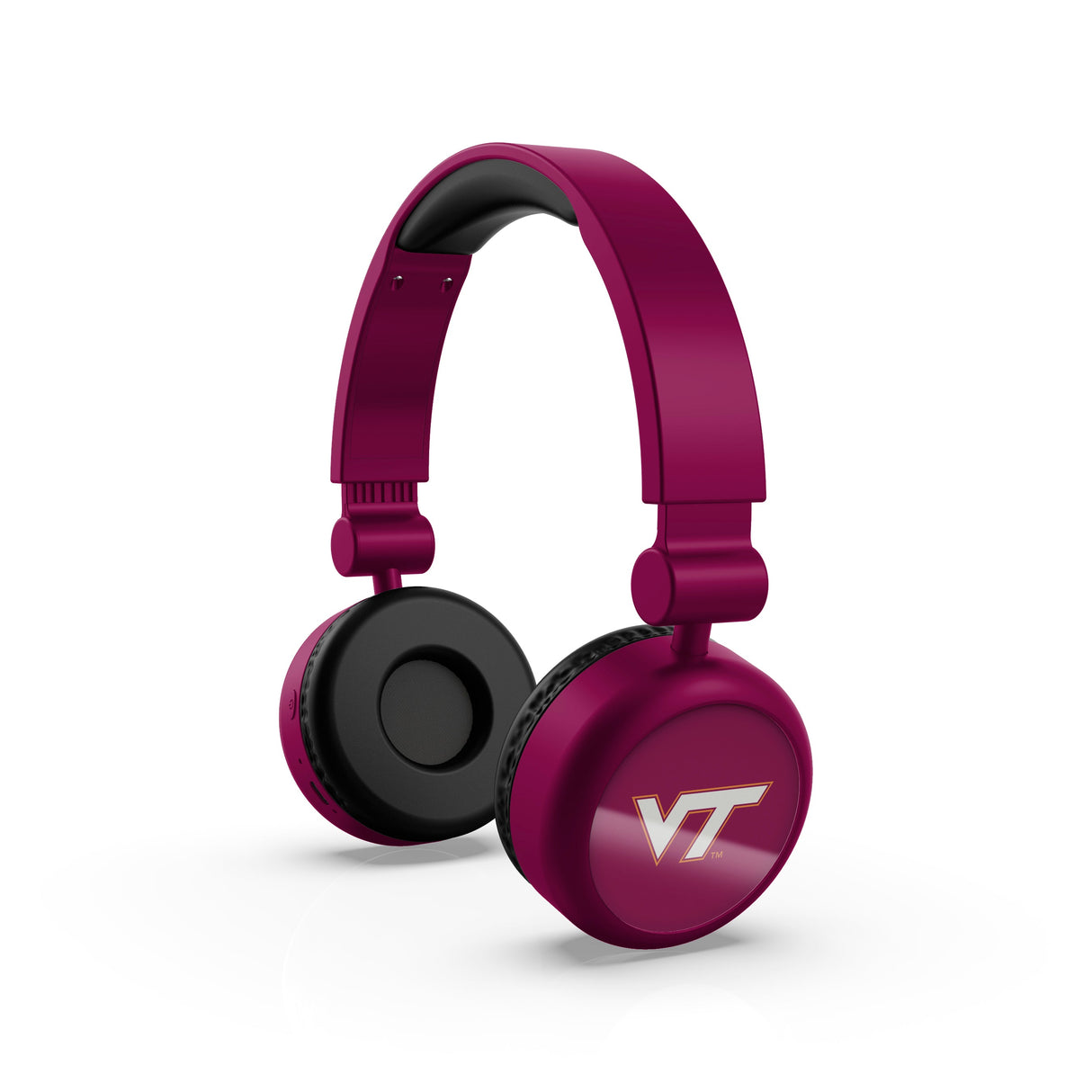 Virginia Tech Hokies NCAA Lightweight Wireless Bluetooth On-Ear Headphones