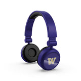 Washington Huskies NCAA Lightweight Wireless Bluetooth On-Ear Headphones