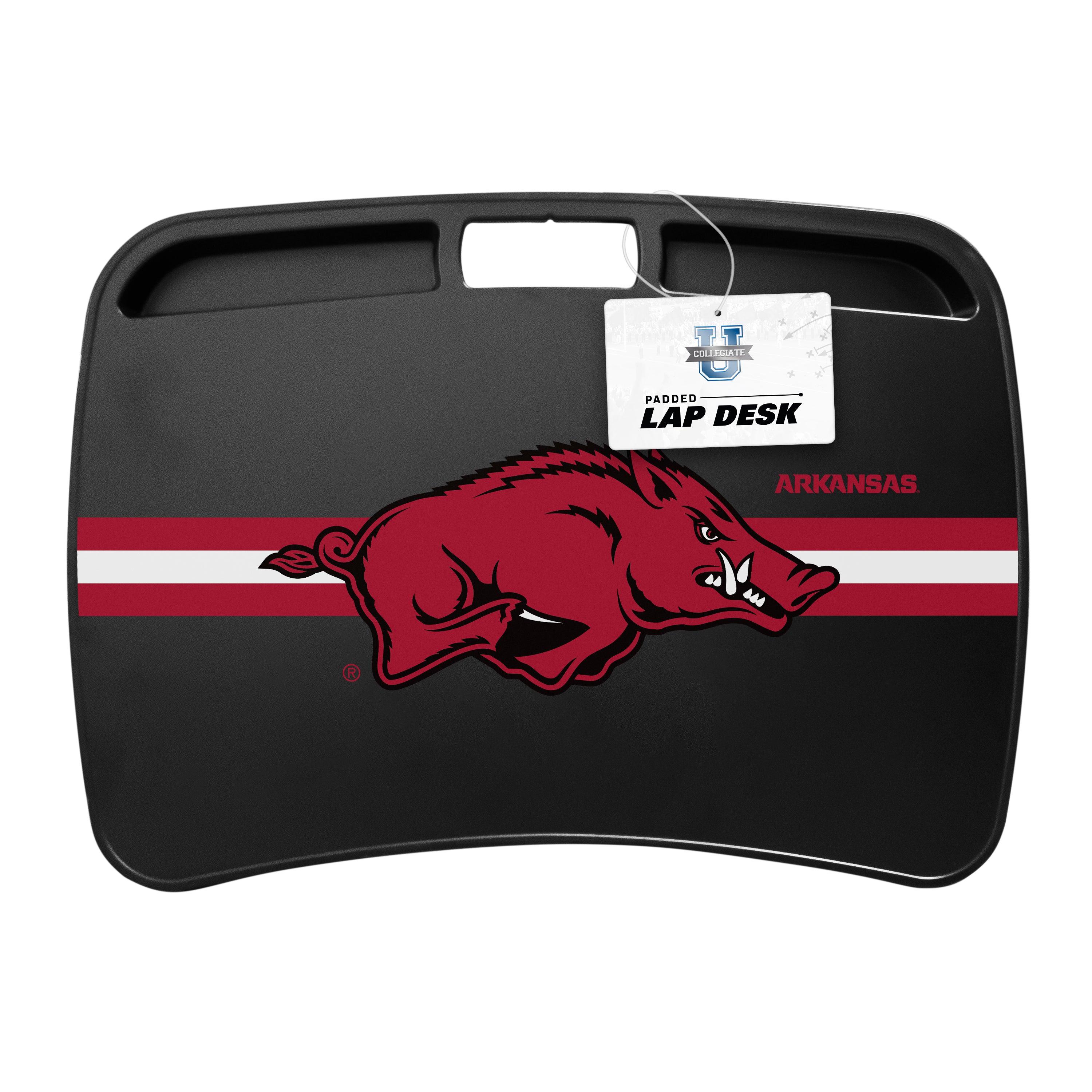 Arkansas Razorbacks NCAA Portable Lap Desk with Memory Foam