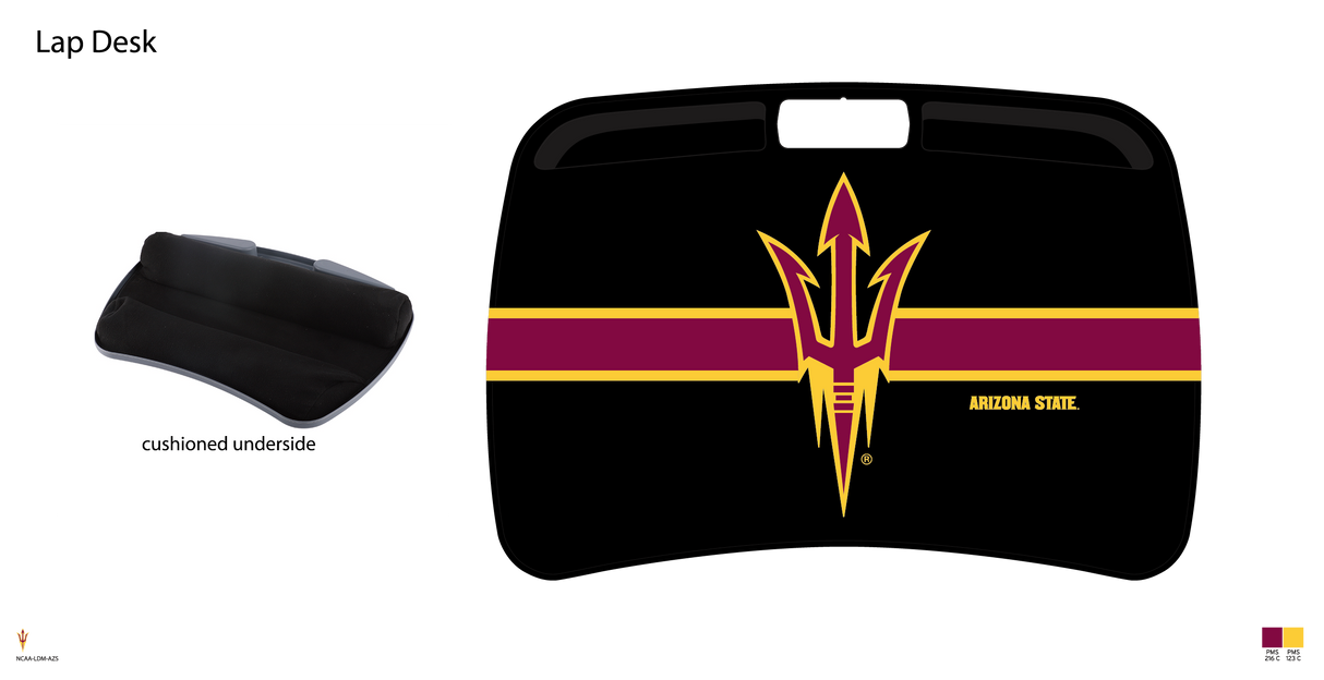 Arizona State Sun Devils NCAA Portable Lap Desk with Memory Foam