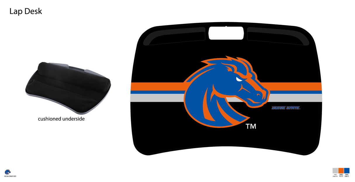 Boise State Broncos NCAA Portable Lap Desk with Memory Foam
