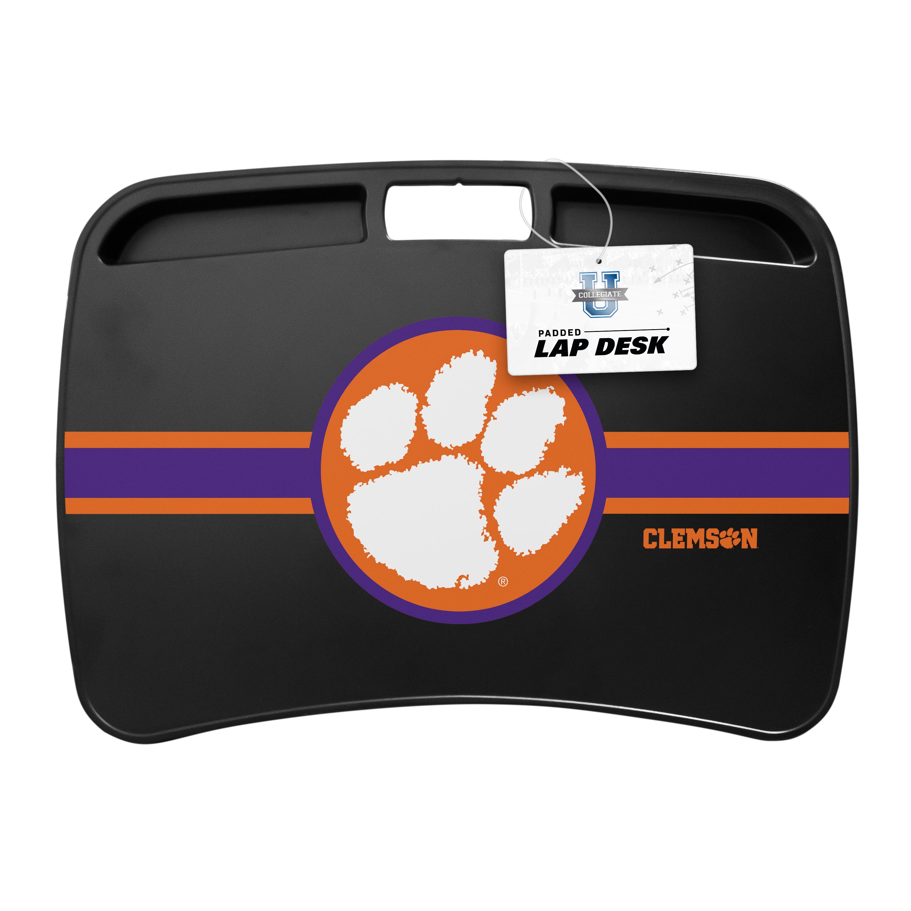 Clemson Tigers NCAA Portable Lap Desk with Memory Foam