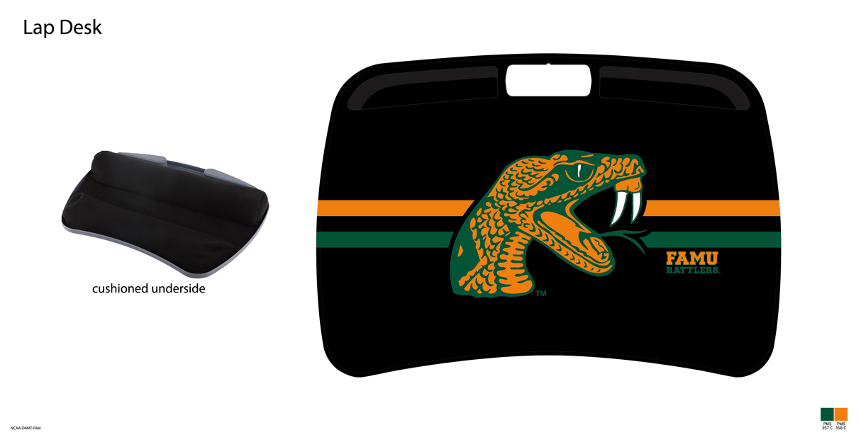 Florida A&M NCAA Portable Lap Desk with Memory Foam