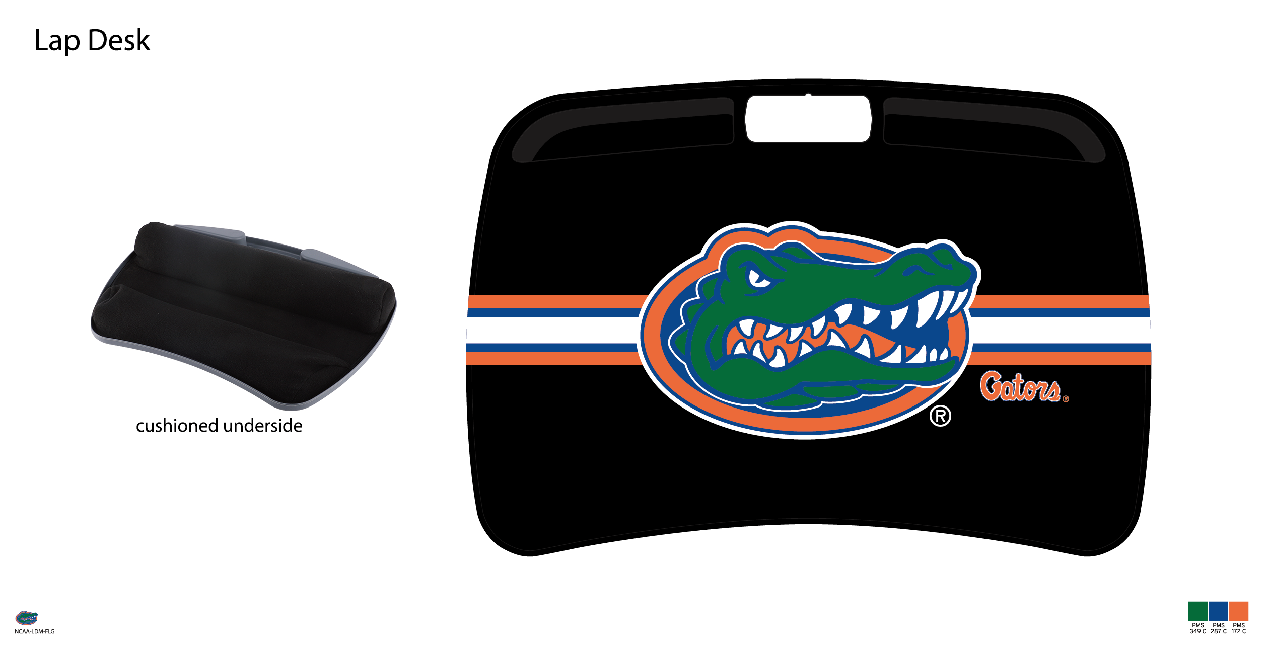 Florida Gators NCAA Portable Lap Desk with Memory Foam