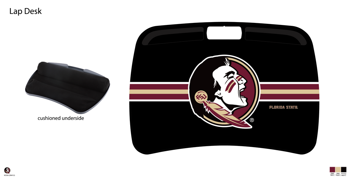 Florida State Seminoles NCAA Portable Lap Desk with Memory Foam