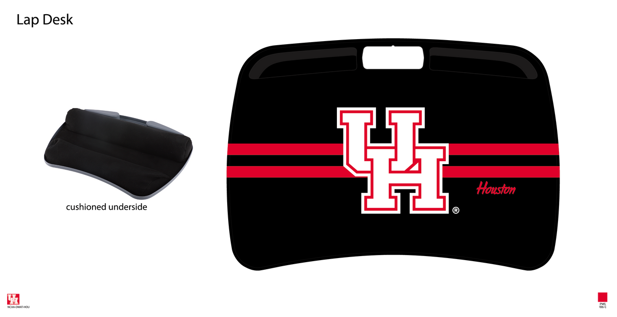 Houston Cougars NCAA Portable Lap Desk with Memory Foam