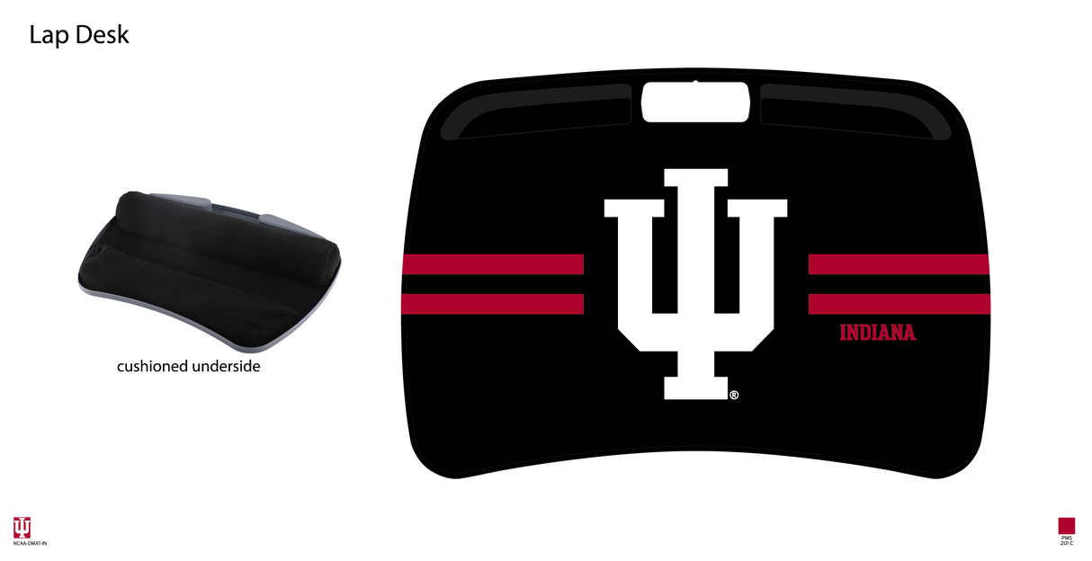 Indiana Hoosiers NCAA Portable Lap Desk with Memory Foam
