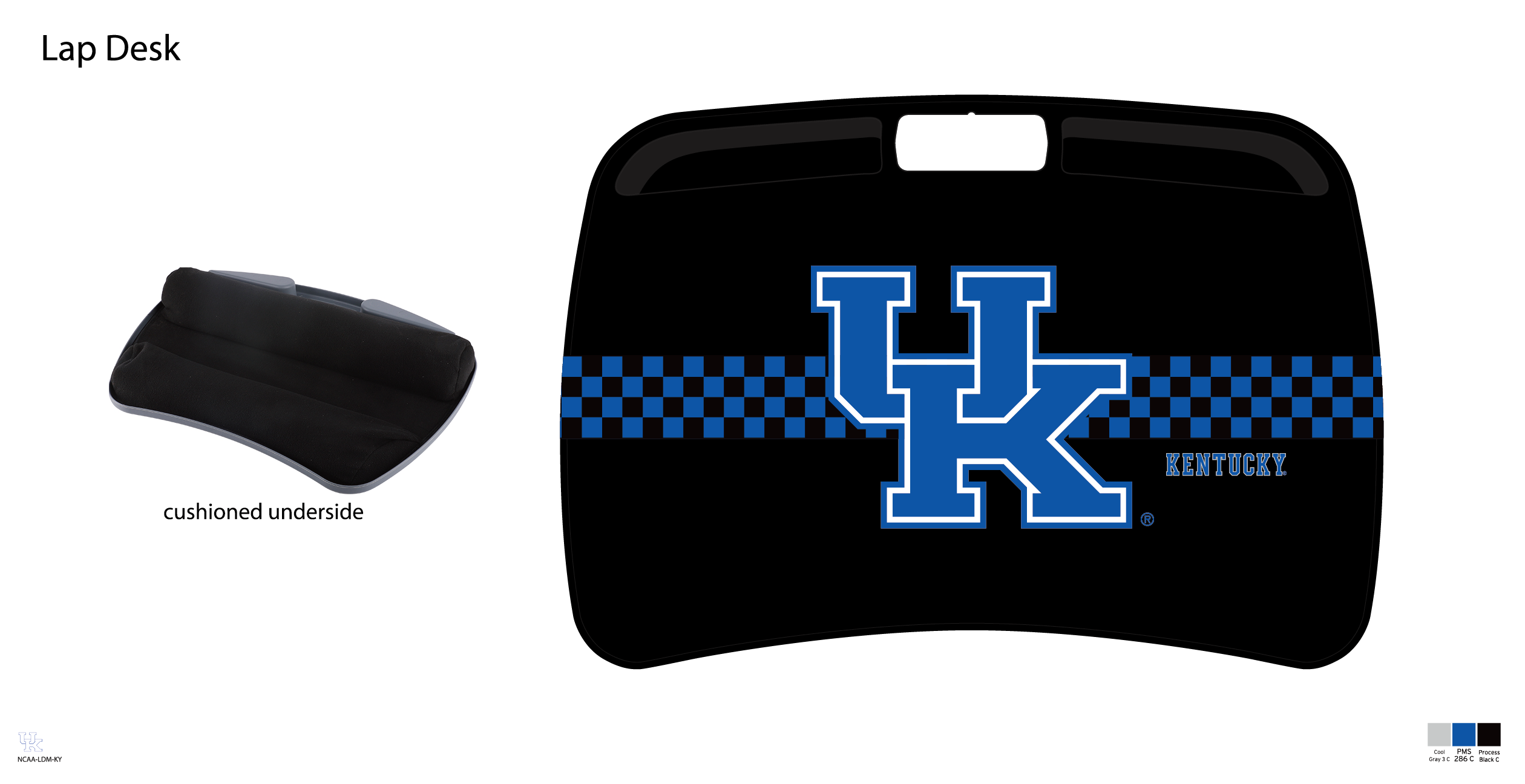 Kentucky Wildcats NCAA Portable Lap Desk with Memory Foam