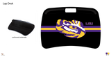 LSU Tigers NCAA Portable Lap Desk with Memory Foam