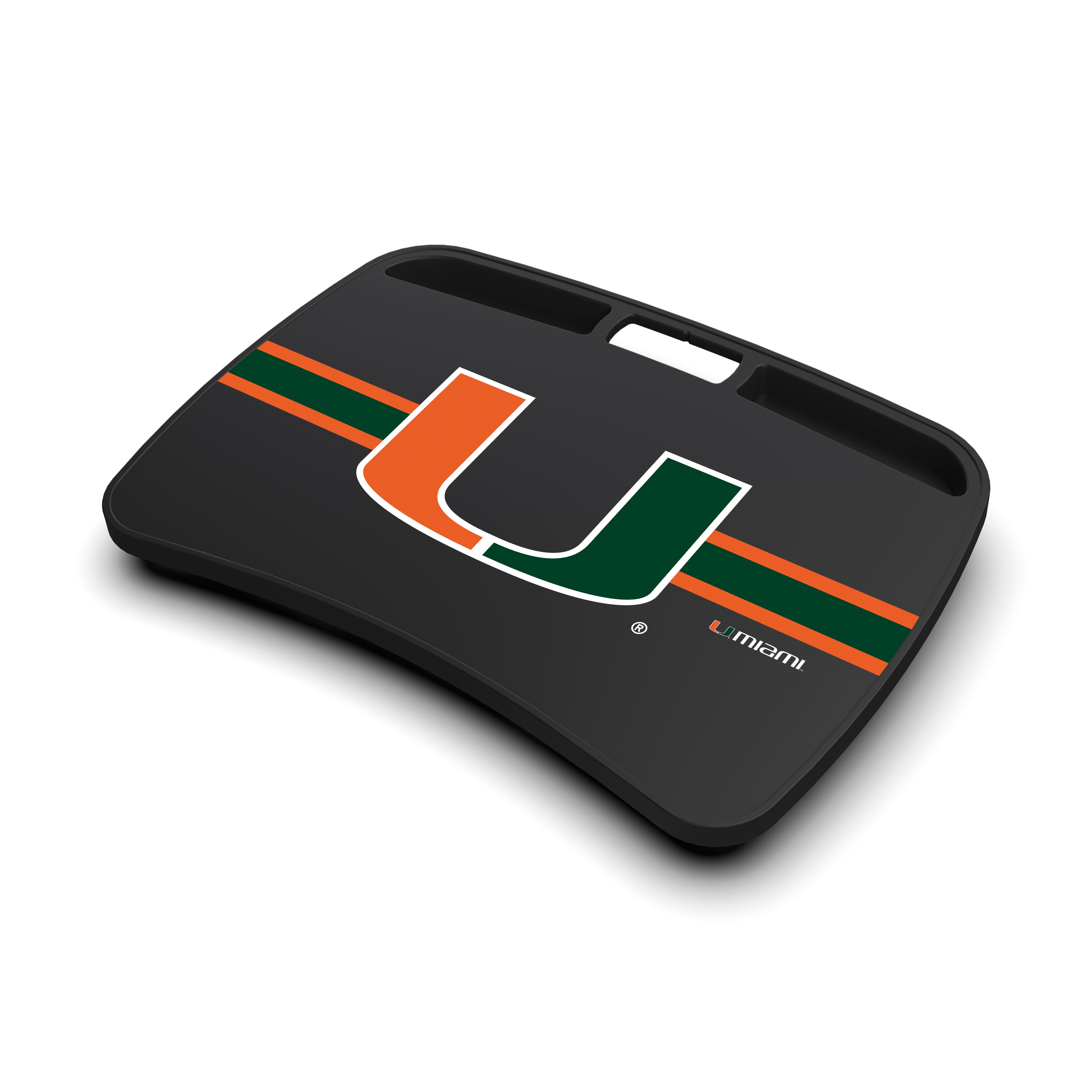 Miami Hurricanes NCAA Portable Lap Desk with Memory Foam