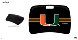 Miami Hurricanes NCAA Portable Lap Desk with Memory Foam
