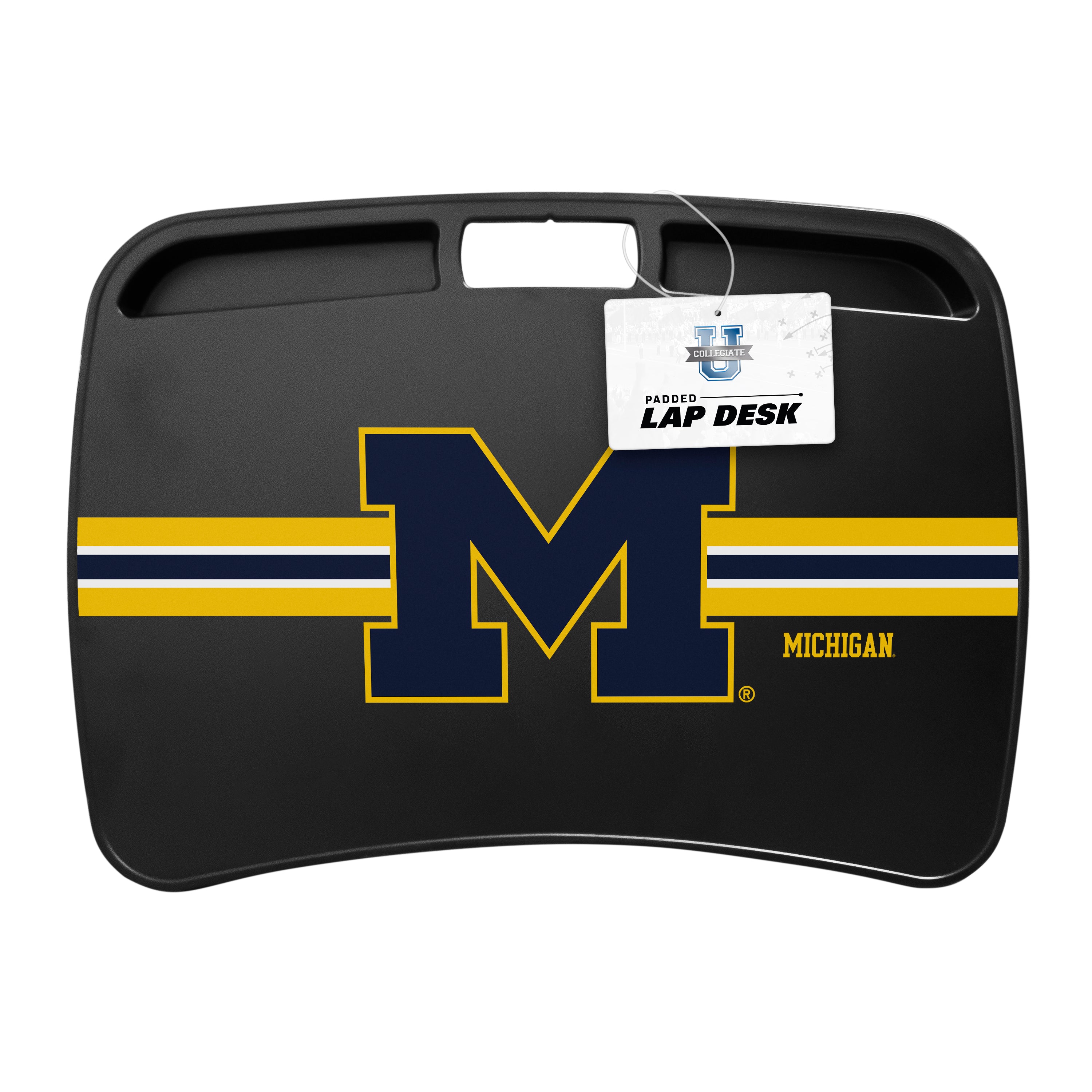 Michigan Wolverines NCAA Portable Lap Desk with Memory Foam