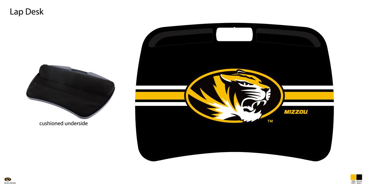 Missouri Tigers NCAA Portable Lap Desk with Memory Foam