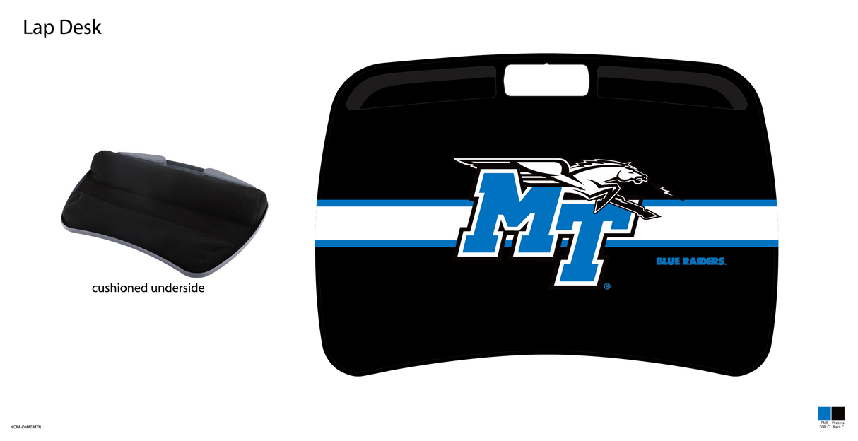 Middle Tennessee State University?NCAA Portable Lap Desk with Memory Foam