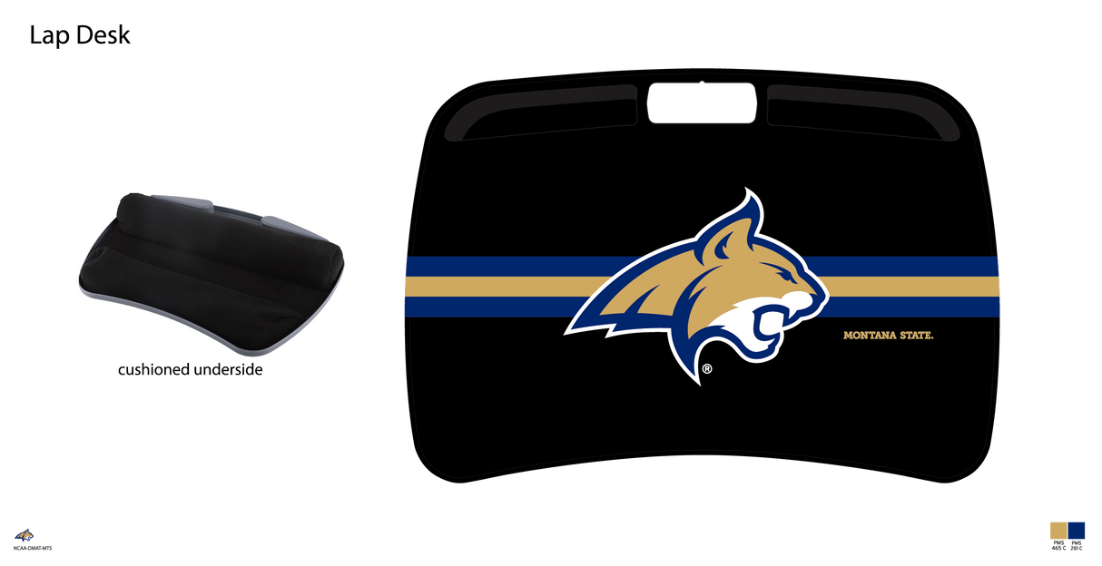Montana State Bobcats NCAA Portable Lap Desk with Memory Foam
