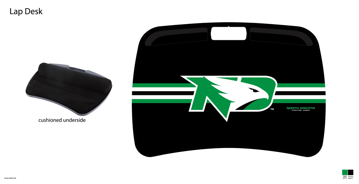 North Dakota Fighting Hawks NCAA Portable Lap Desk with Memory Foam
