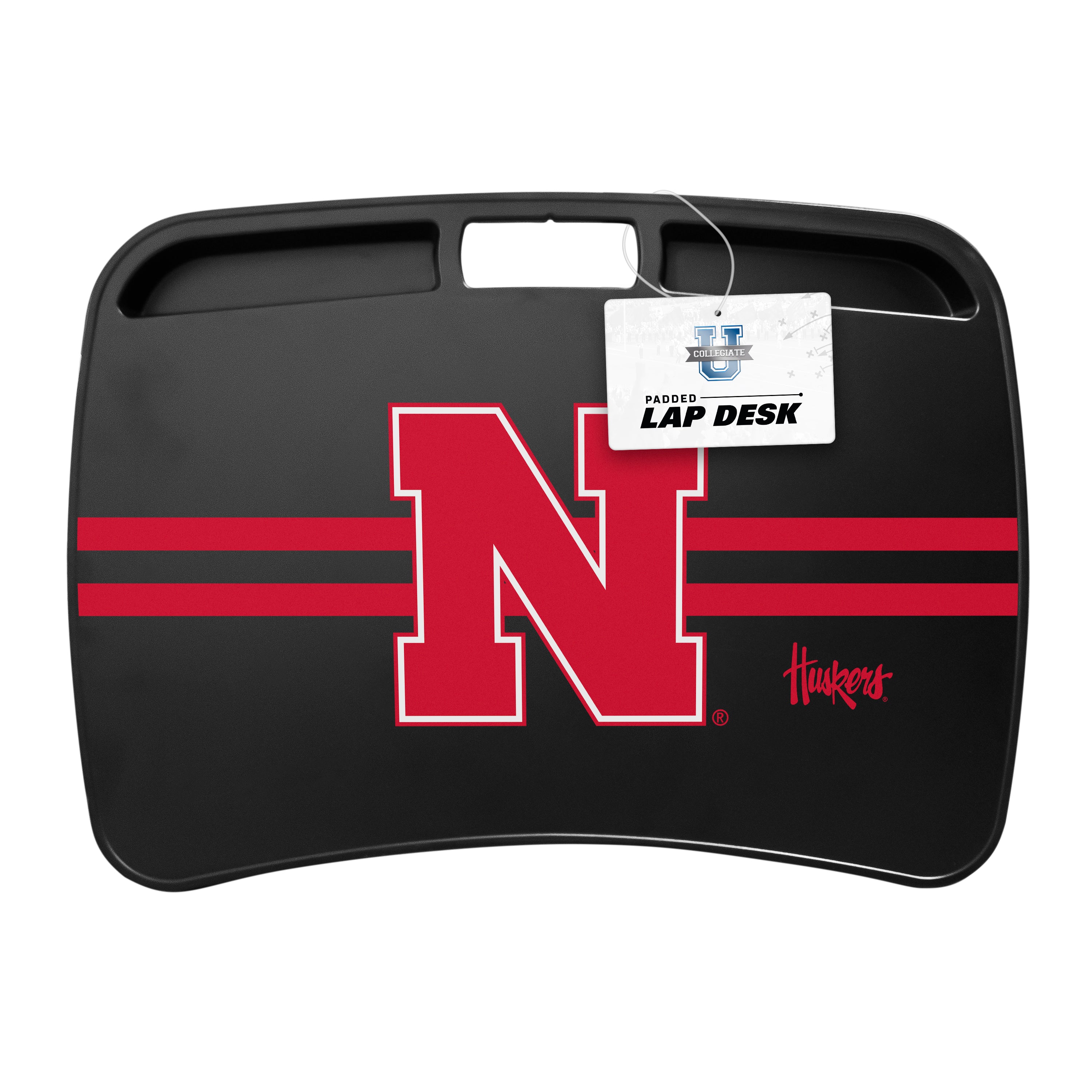 Nebraska Cornhuskers NCAA Portable Lap Desk with Memory Foam