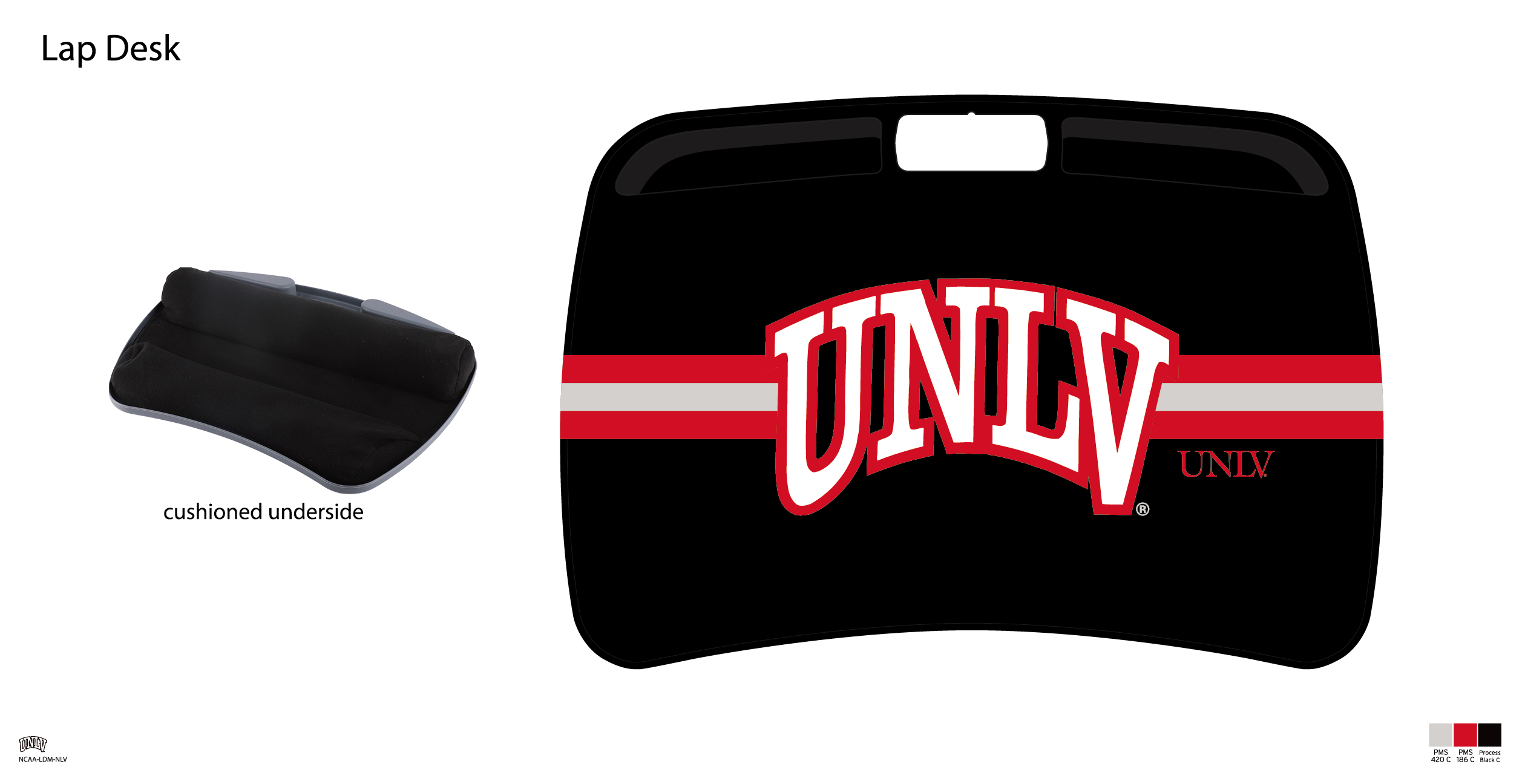 UNLV Rebels NCAA Portable Lap Desk with Memory Foam